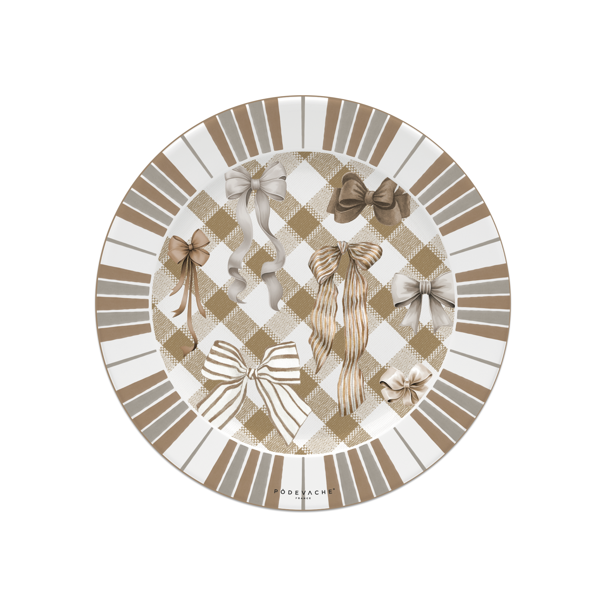 Lot De 6 Dessous De Verre Vinyle Noël Knots