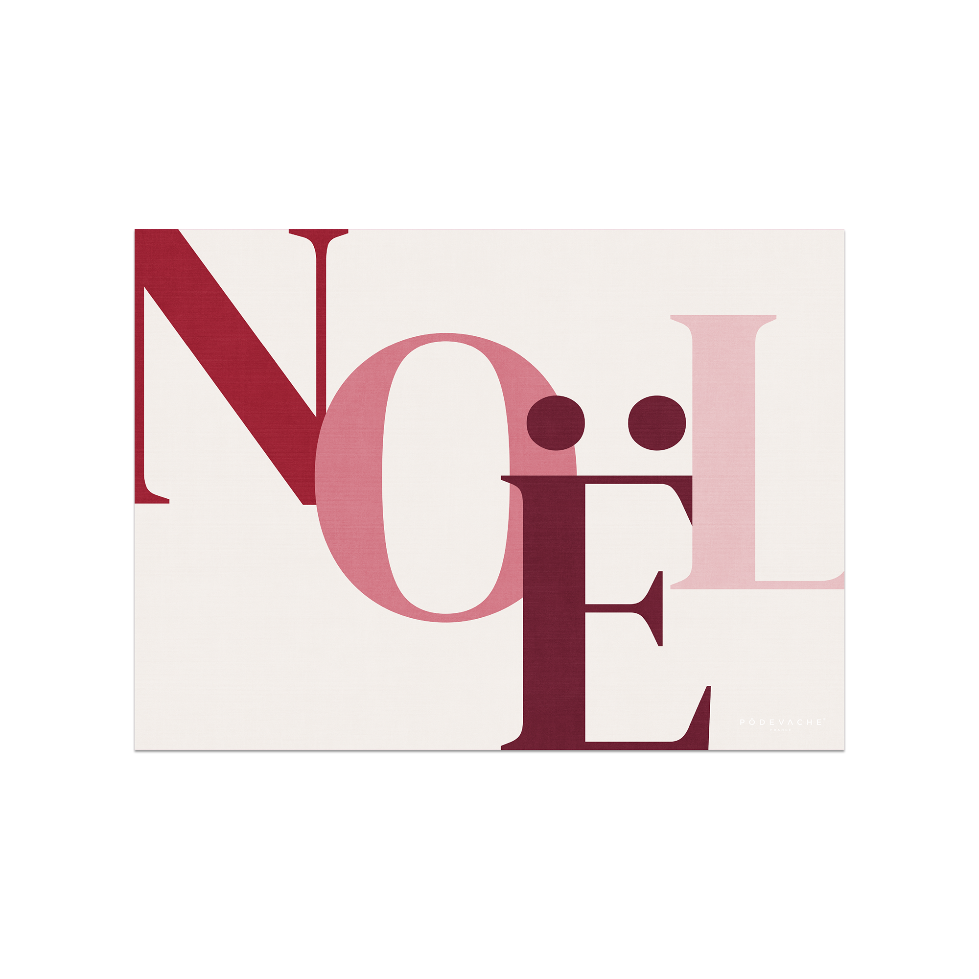 Set De Table Vinyle Noël Rouge