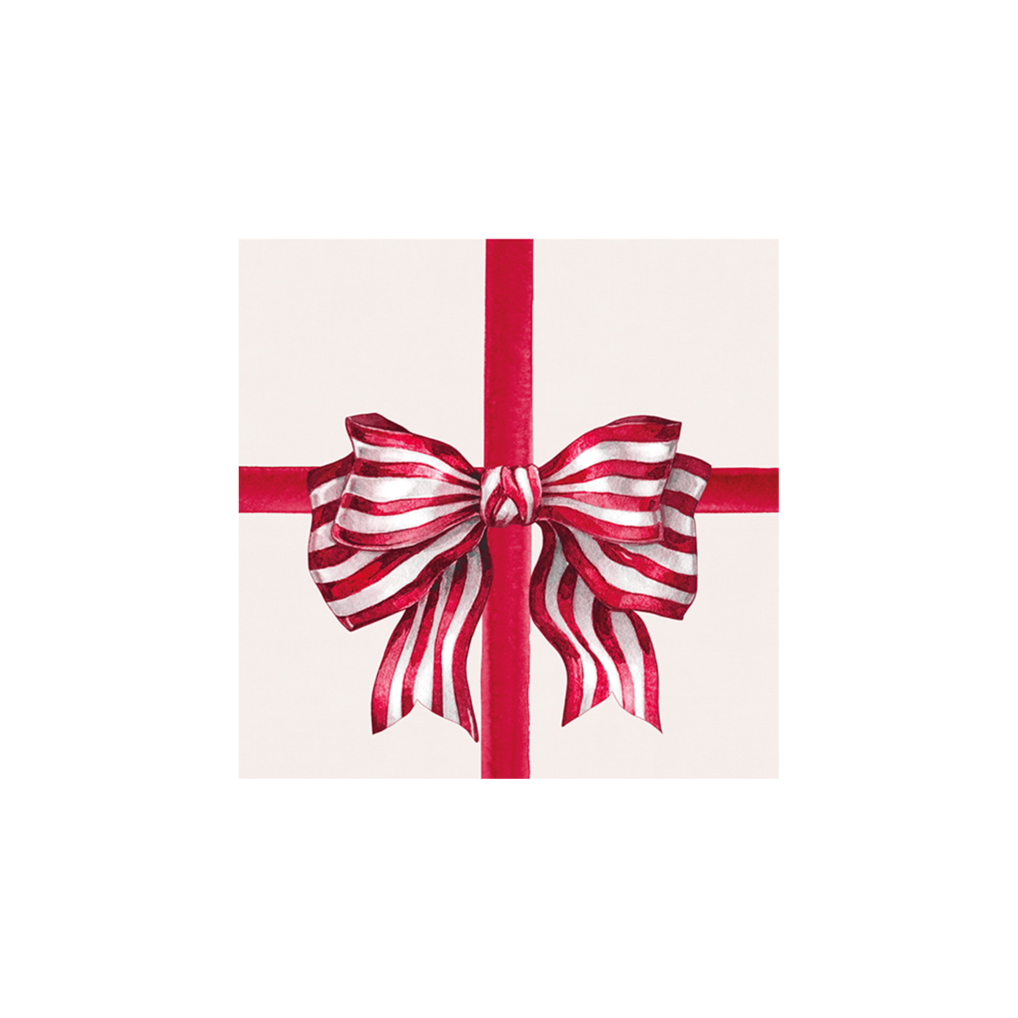 Lot De 6 Dessous De Verre Vinyle Noël Rouge Noeud