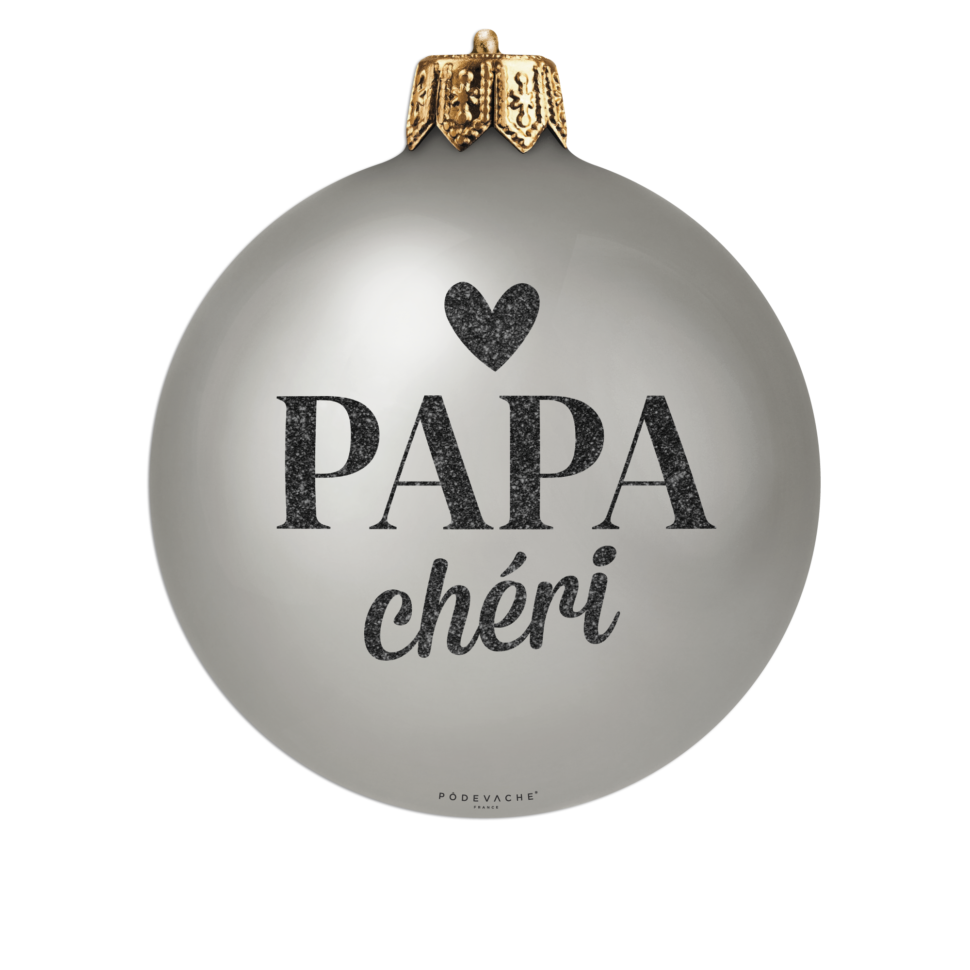 Lot De 6 Dessous De Verre Vinyle Noël Boule Papa Chéri