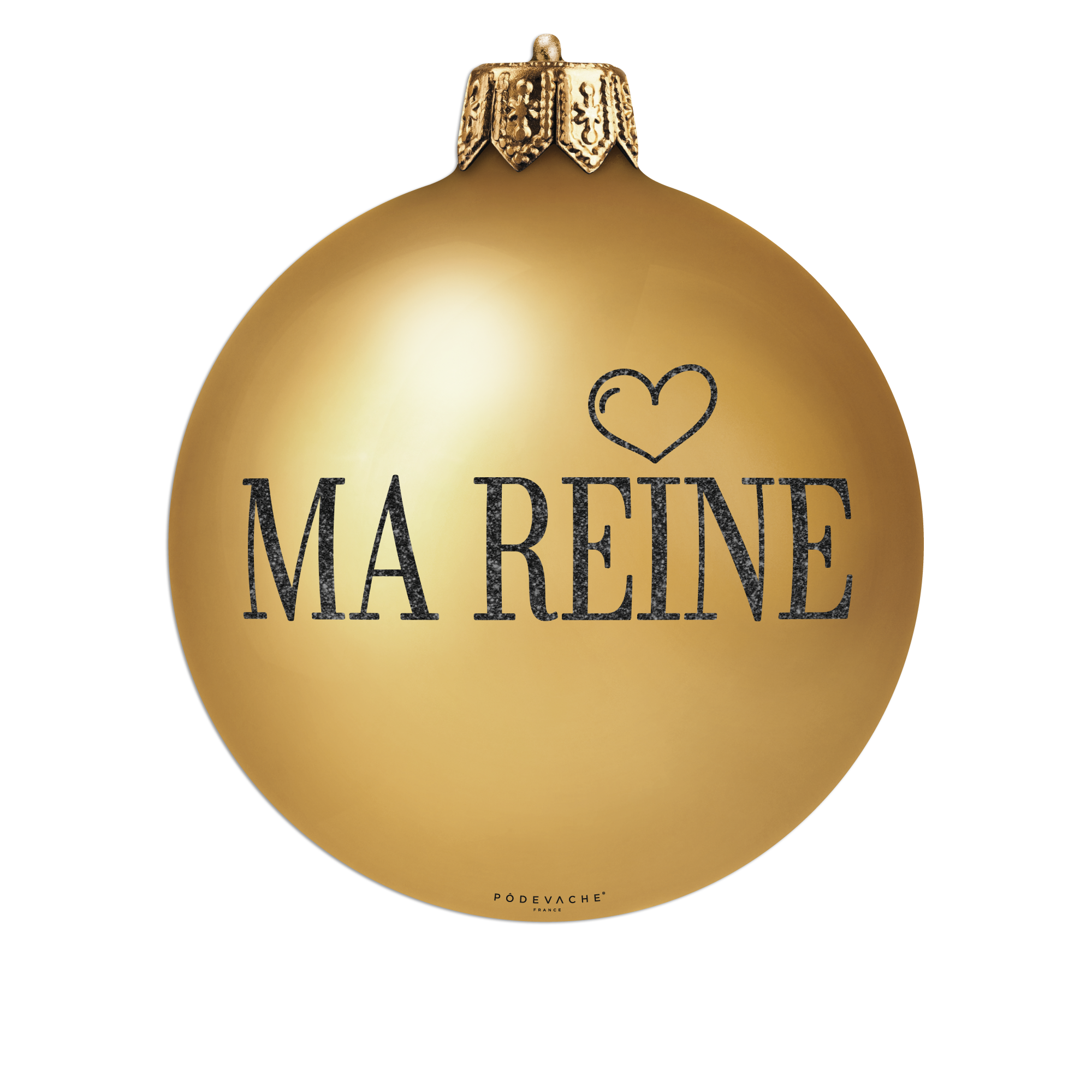 Lot De 6 Dessous De Verre Vinyle Noël Boule Ma Reine