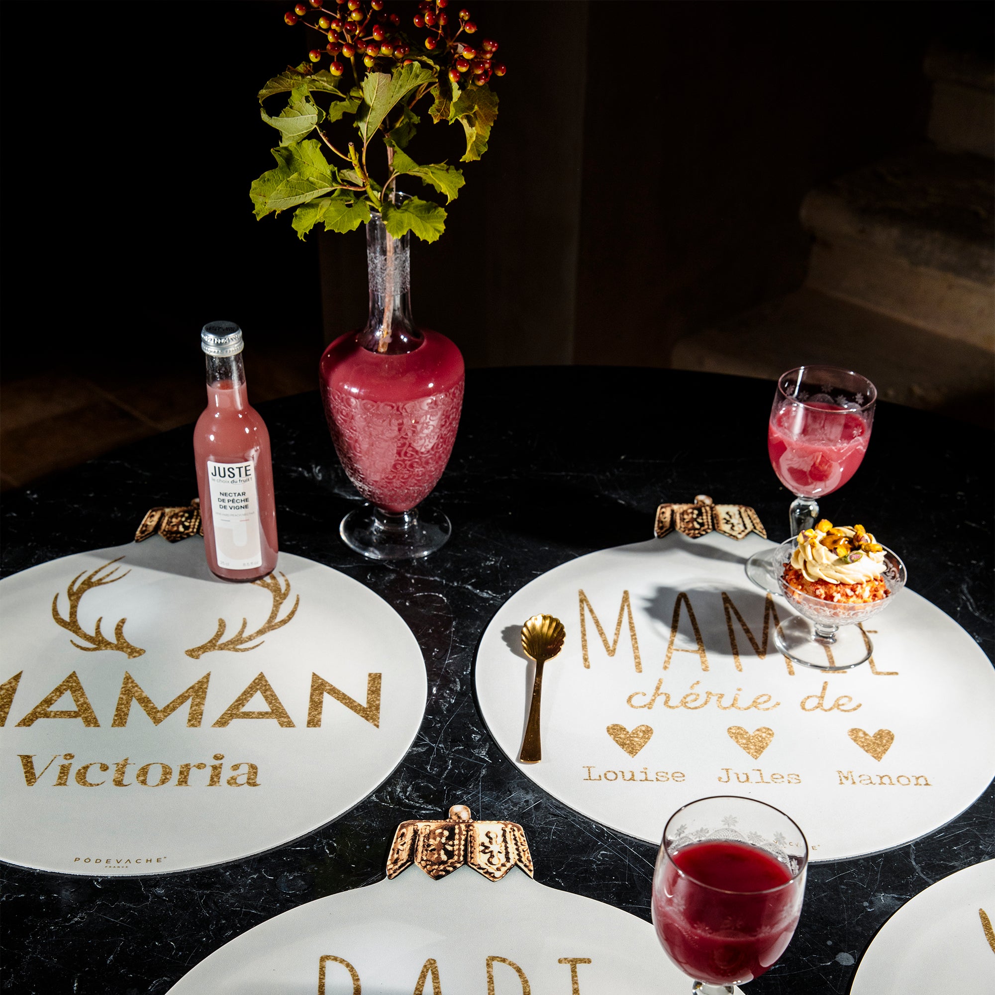 Set de table vinyle personnalisé Boule Maman