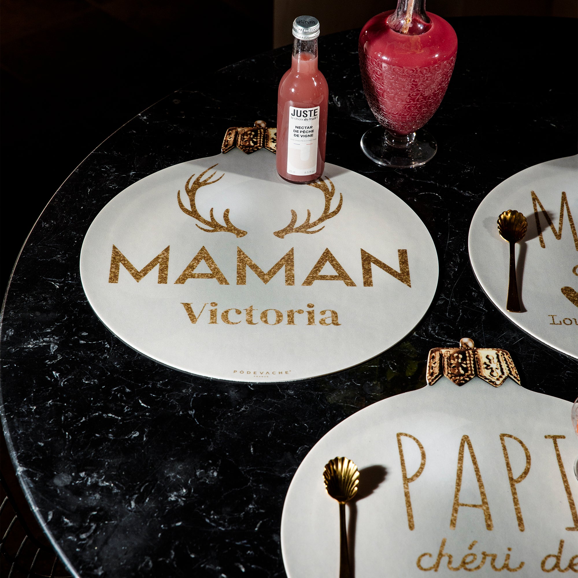 Set de table vinyle personnalisé Boule Maman