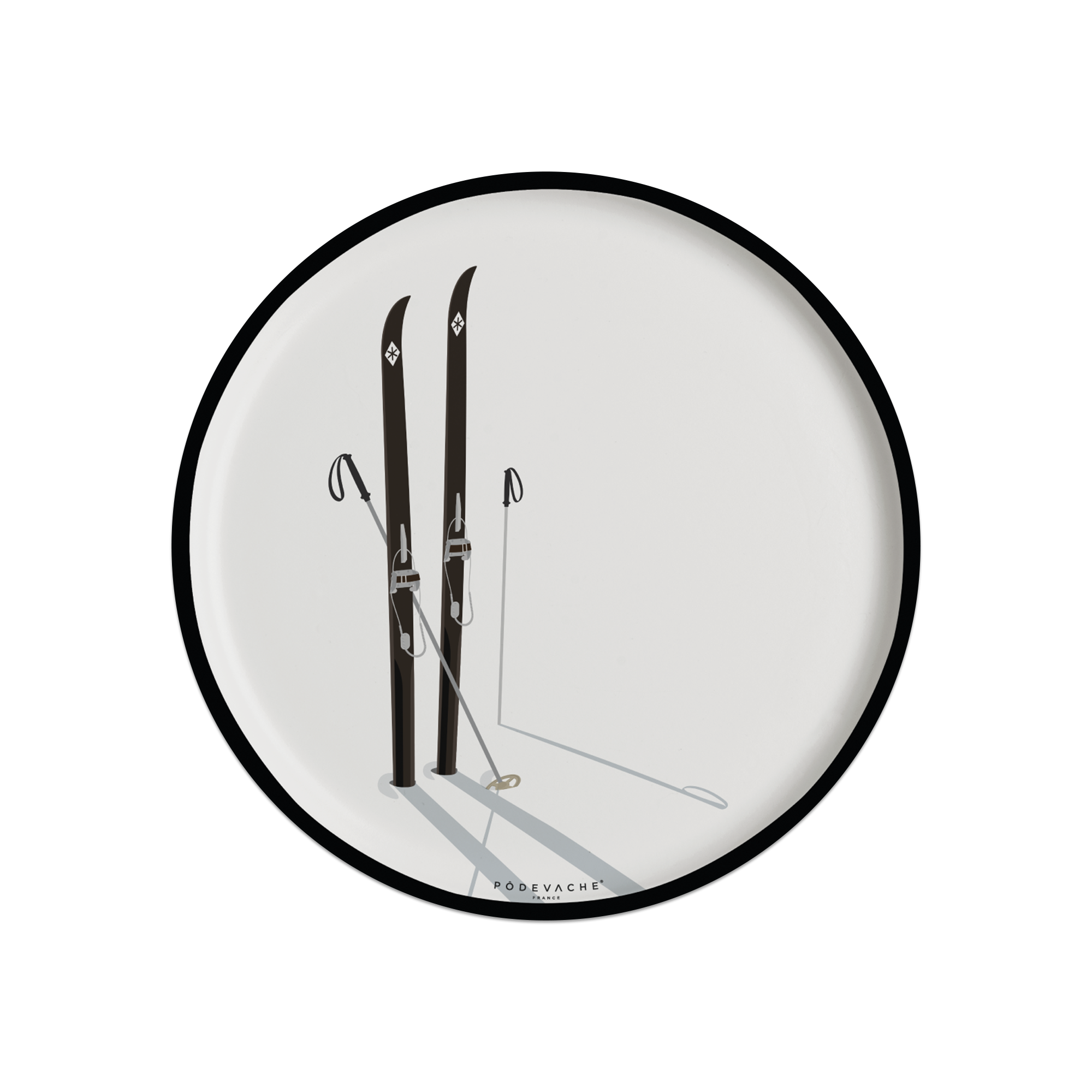 Set of 6 Hoonah vinyl coasters