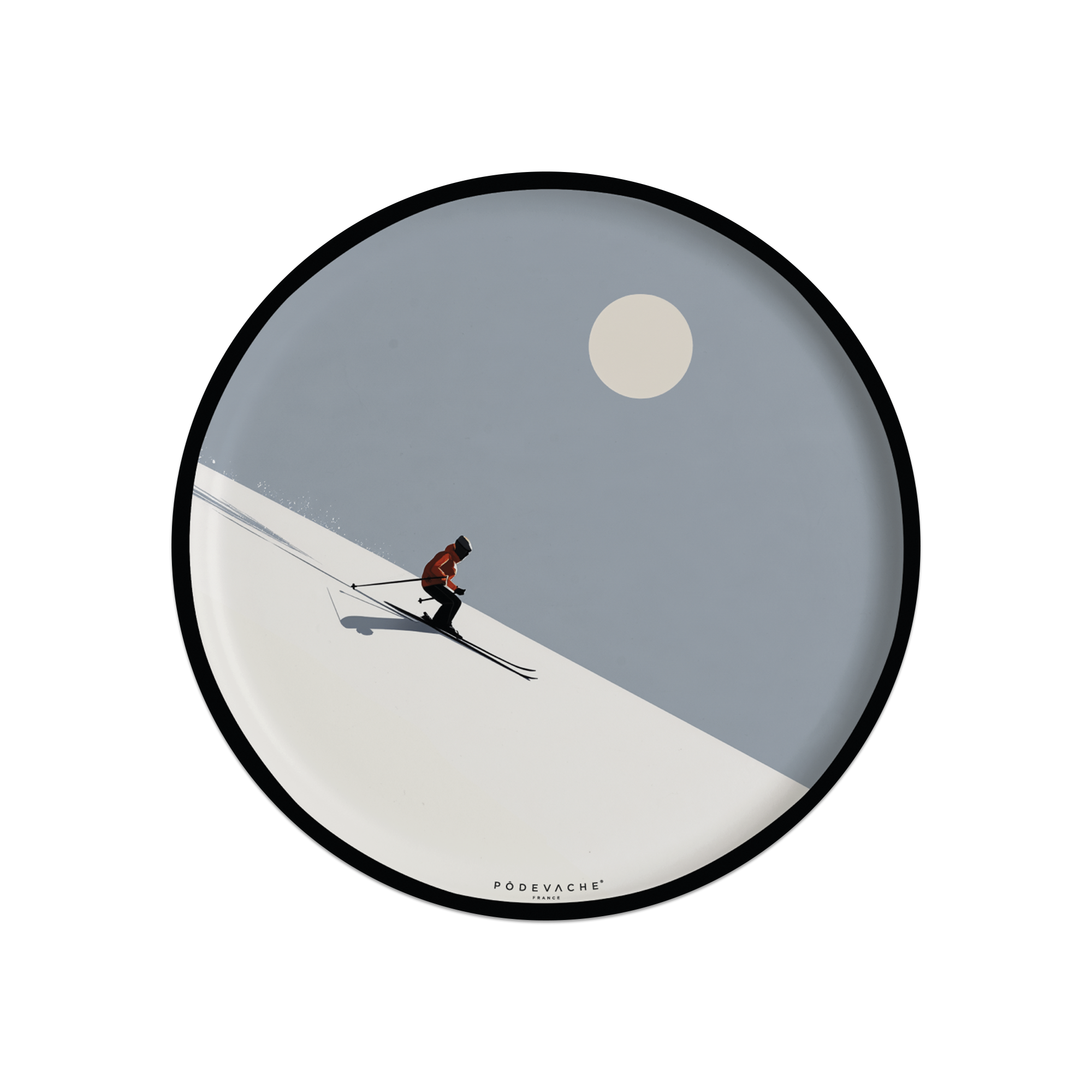 Set of 6 Hoonah vinyl coasters