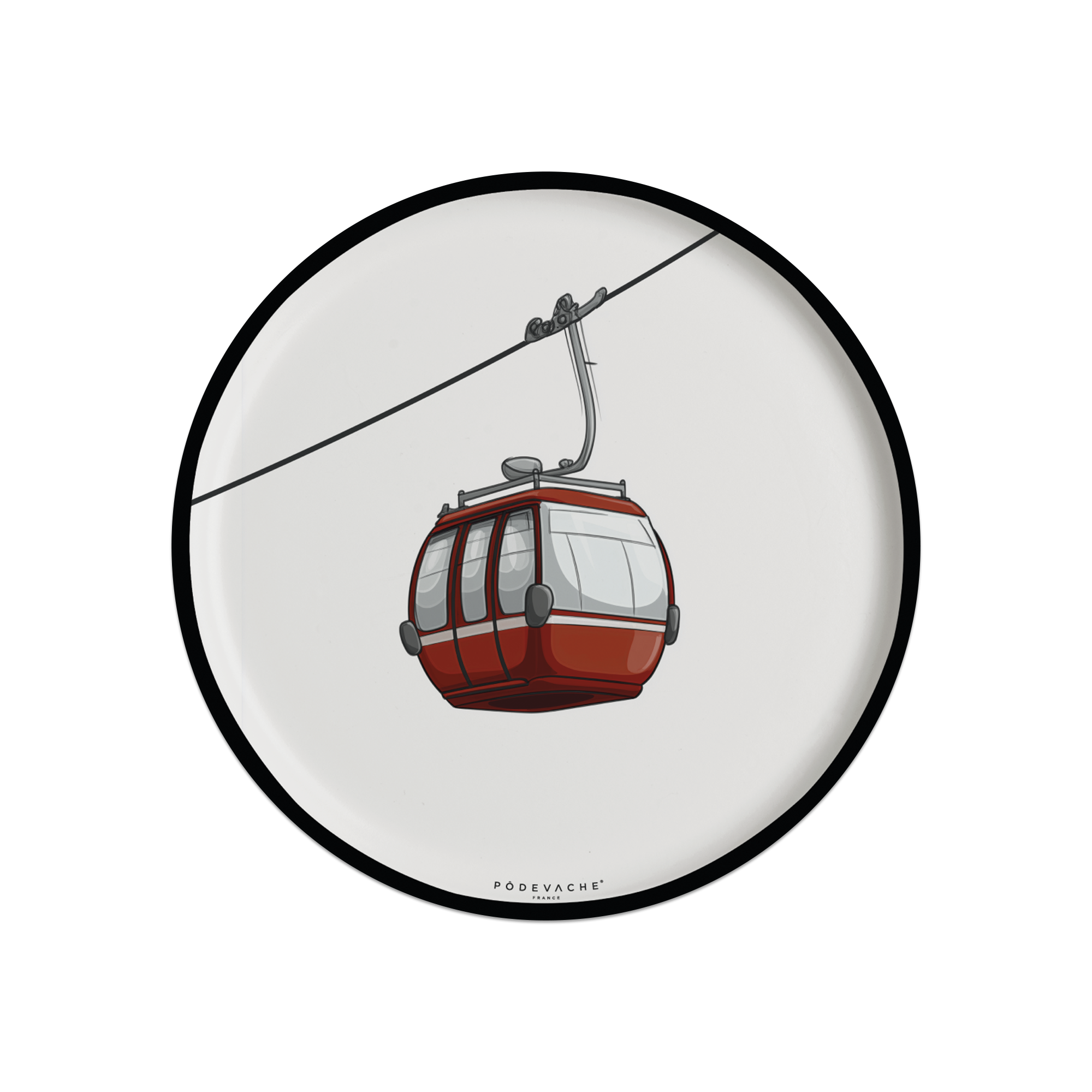 Set of 6 Hoonah vinyl coasters