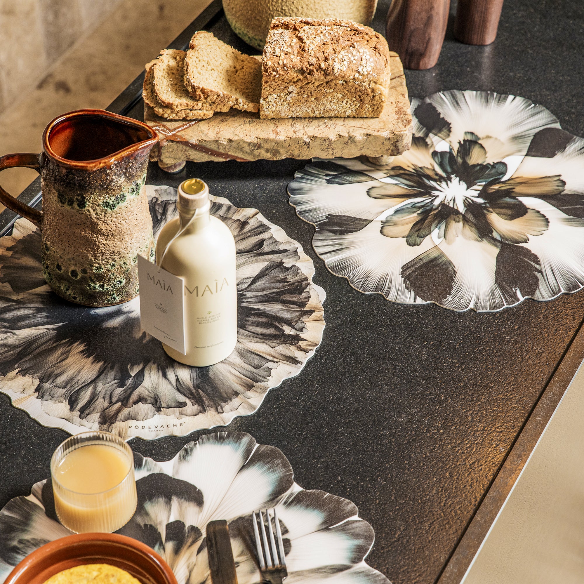 Set De Table Vinyle Floral Corolle