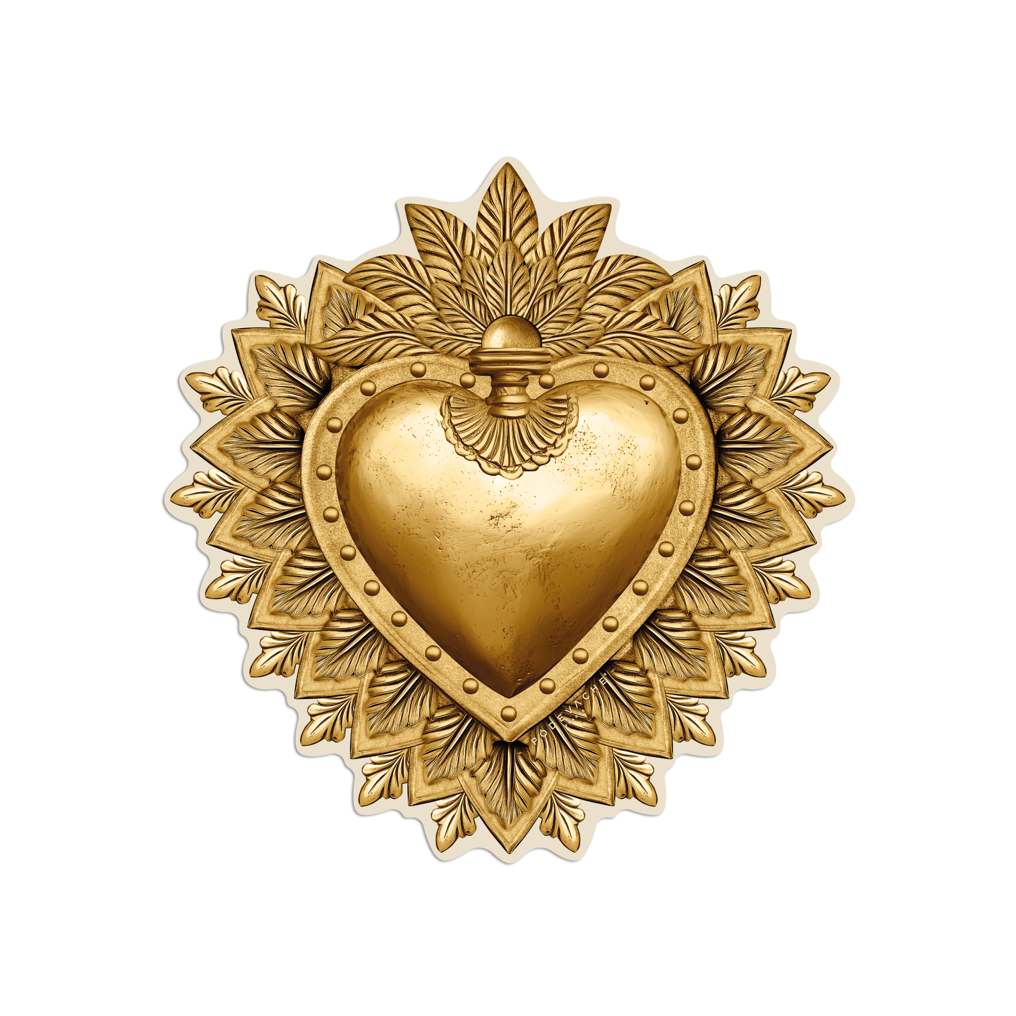 Gold Ex Voto vinyl placemat