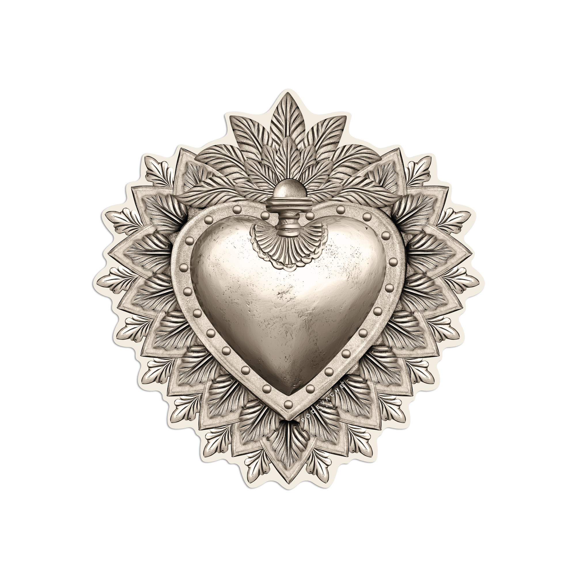 Gold Ex Voto vinyl placemat