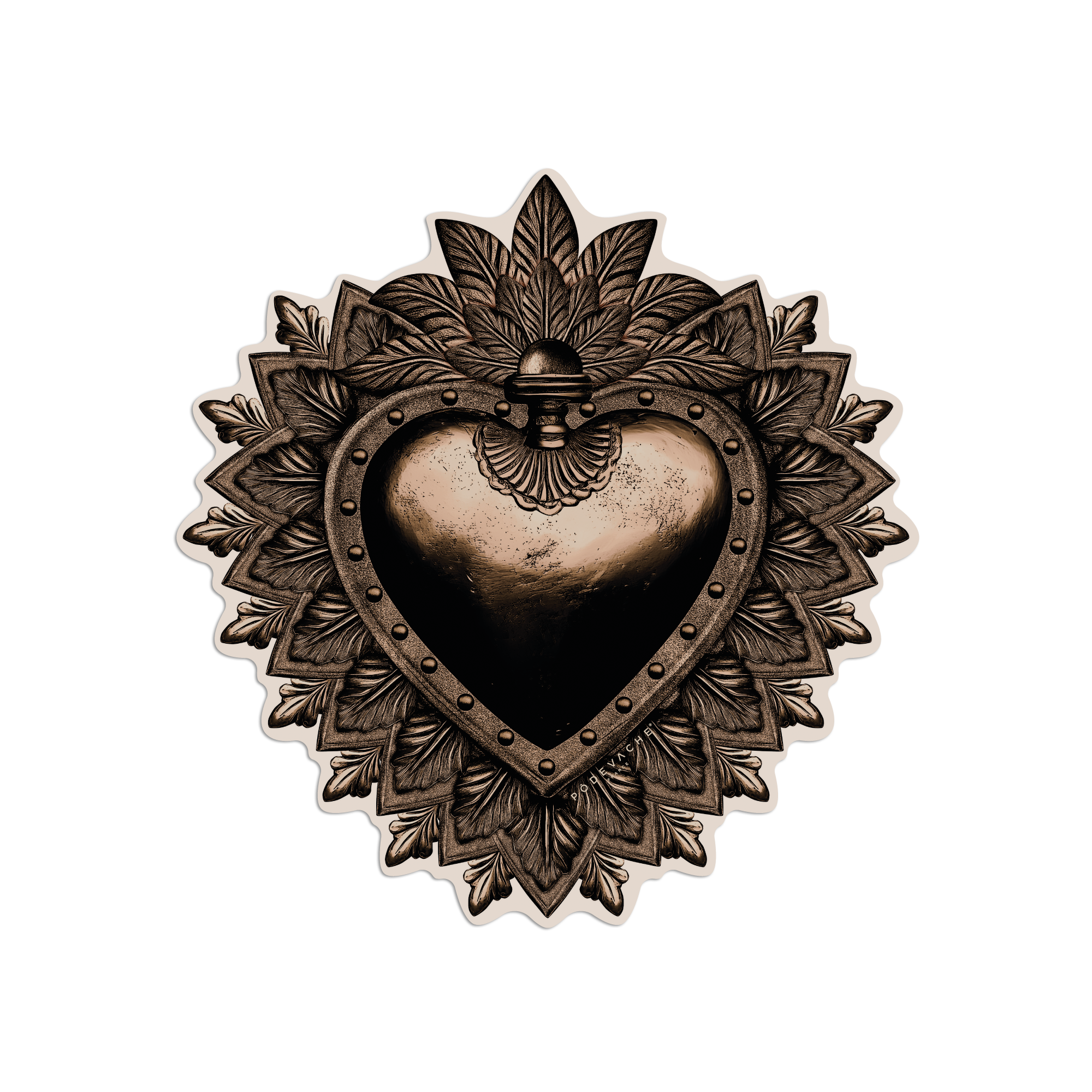 Gold Ex Voto vinyl placemat