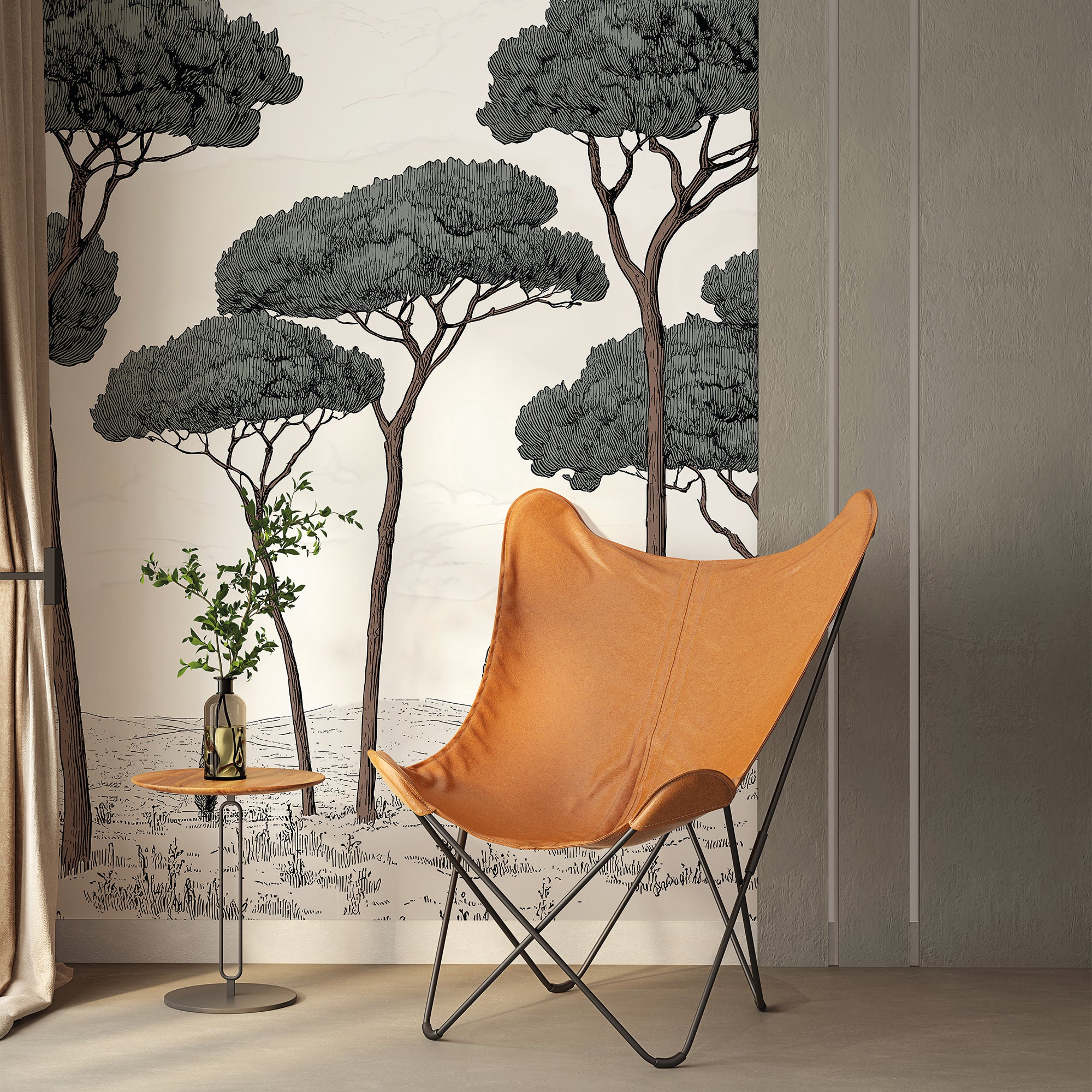 Papier Peint Jungle Pines