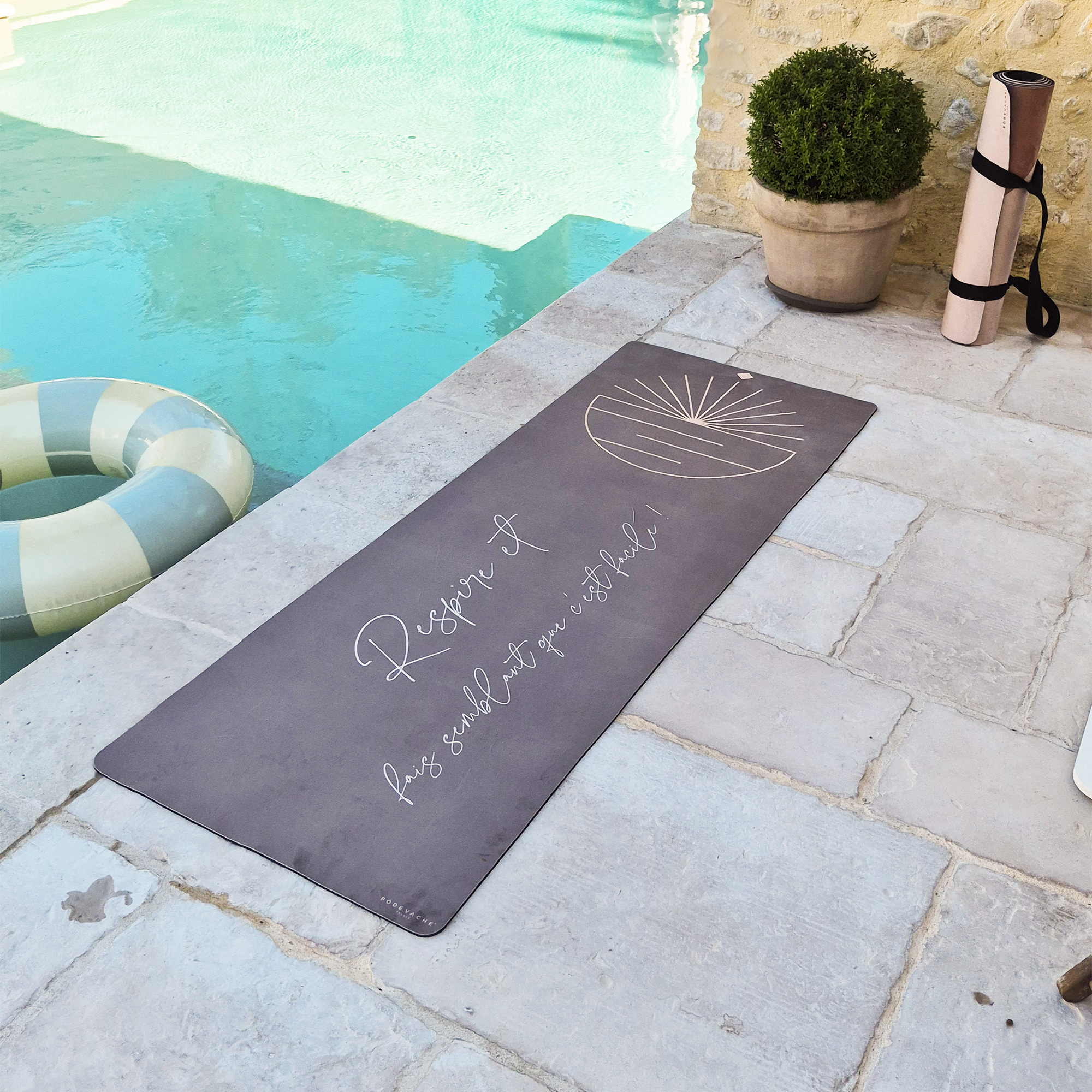 Tapis de fitness personnalisé Sansthiti Kaki