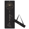 Tapis yoga en velours — modèle fitness Sansthiti Noir