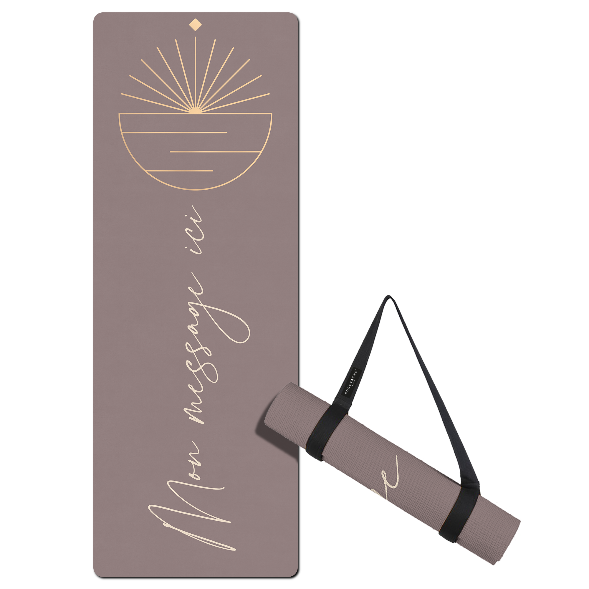 Tapis de fitness personnalisé Sansthiti Parme