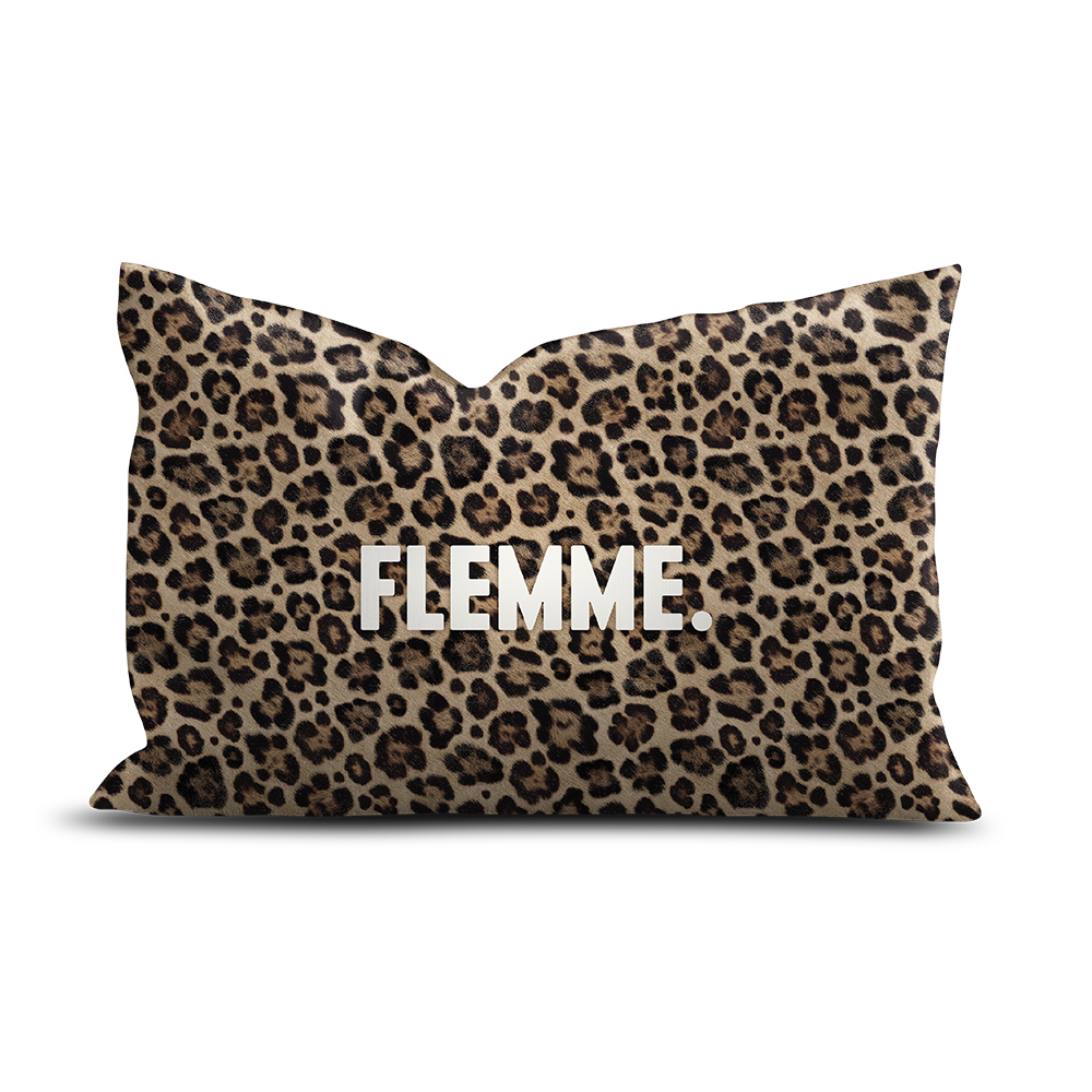 Coussin Velours Léopard Flemme