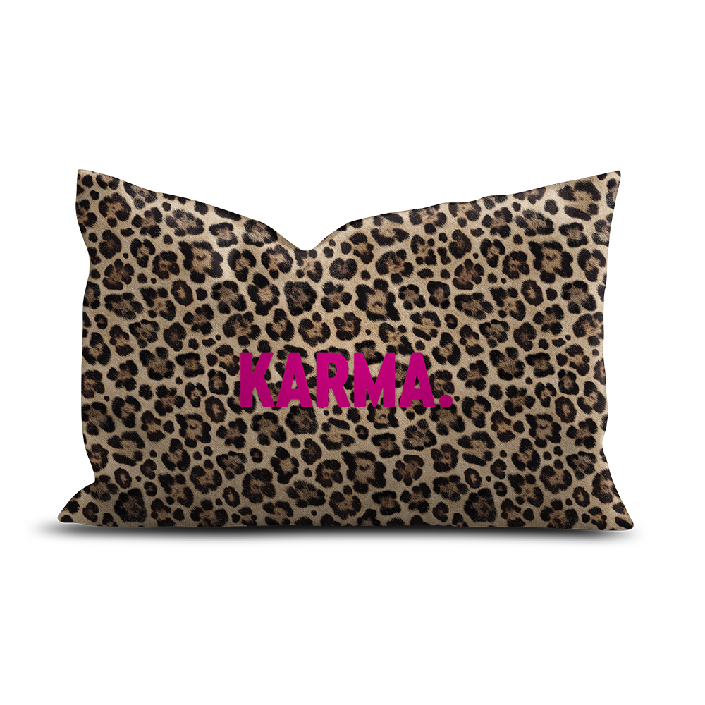 Coussin Velours Léopard Karma