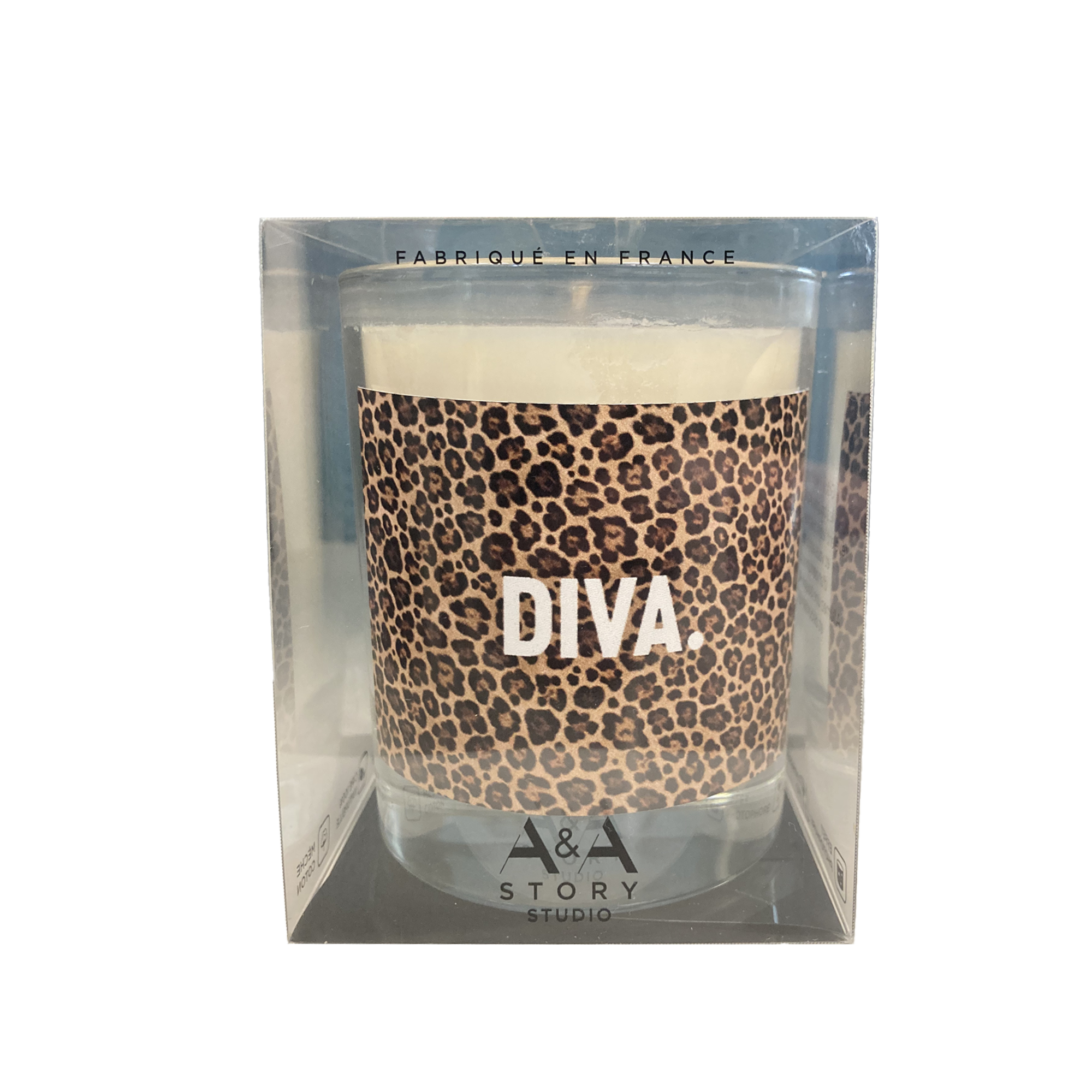 Bougie léopard Diva