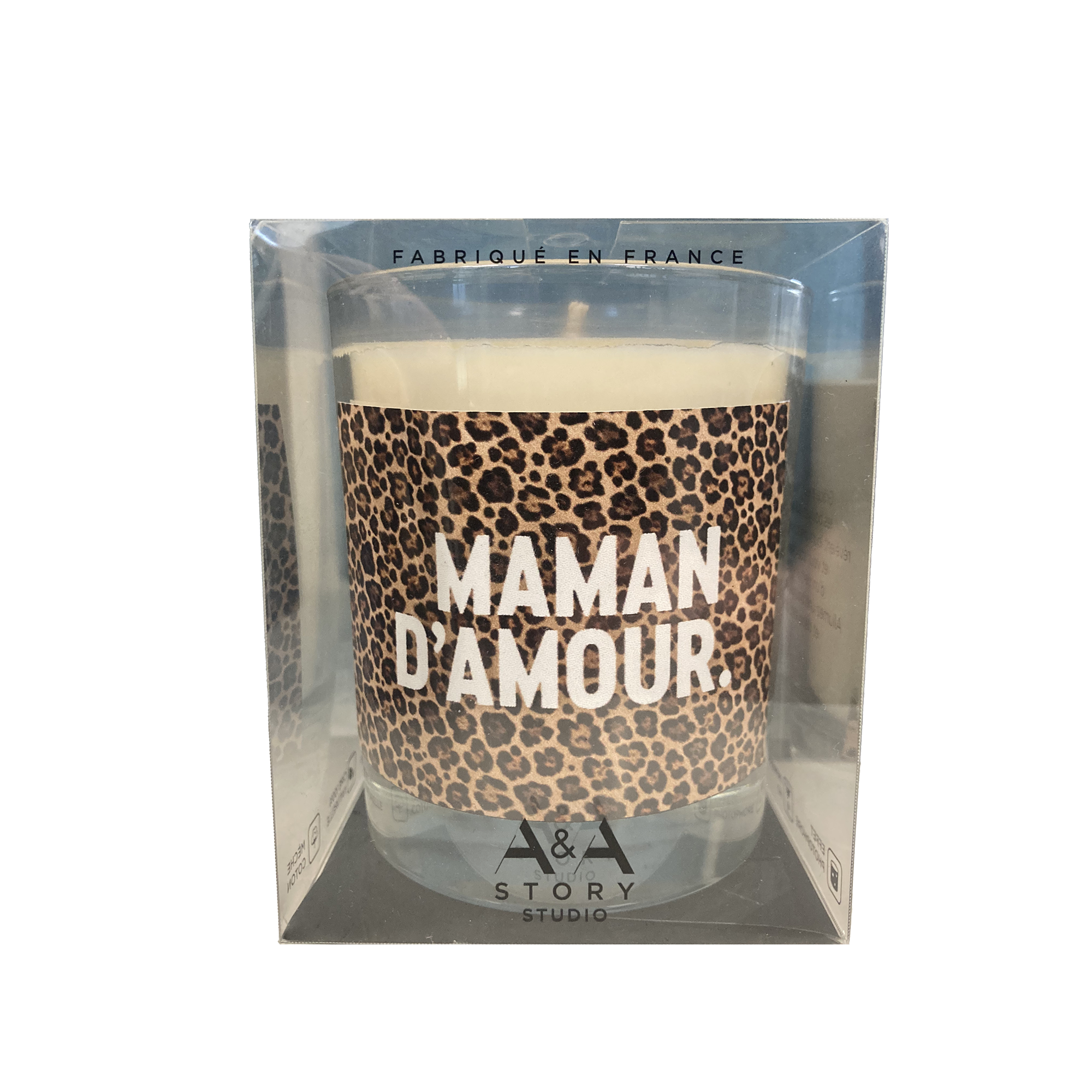 Bougie léopard Maman d'Amour