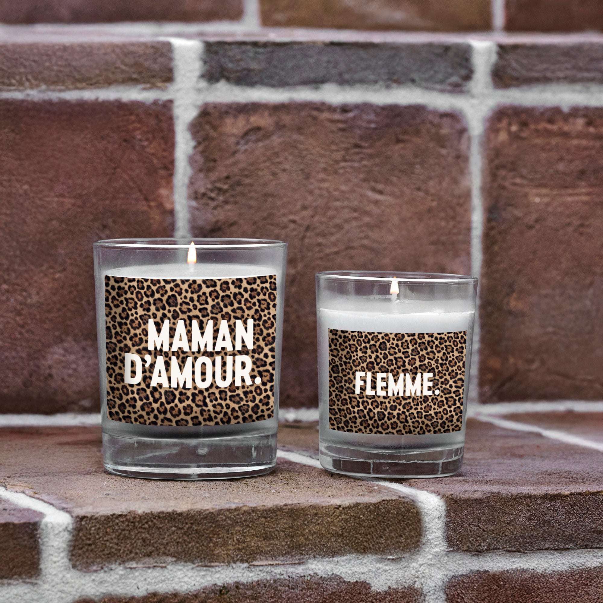 Bougie léopard Flemme