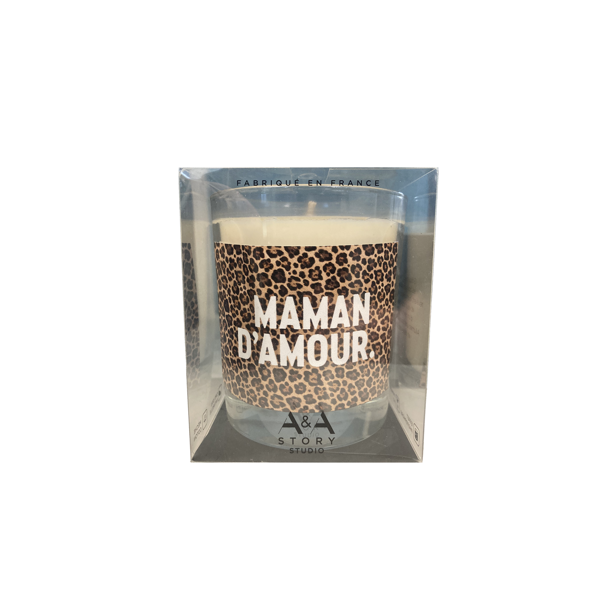 Bougie léopard Maman d'Amour