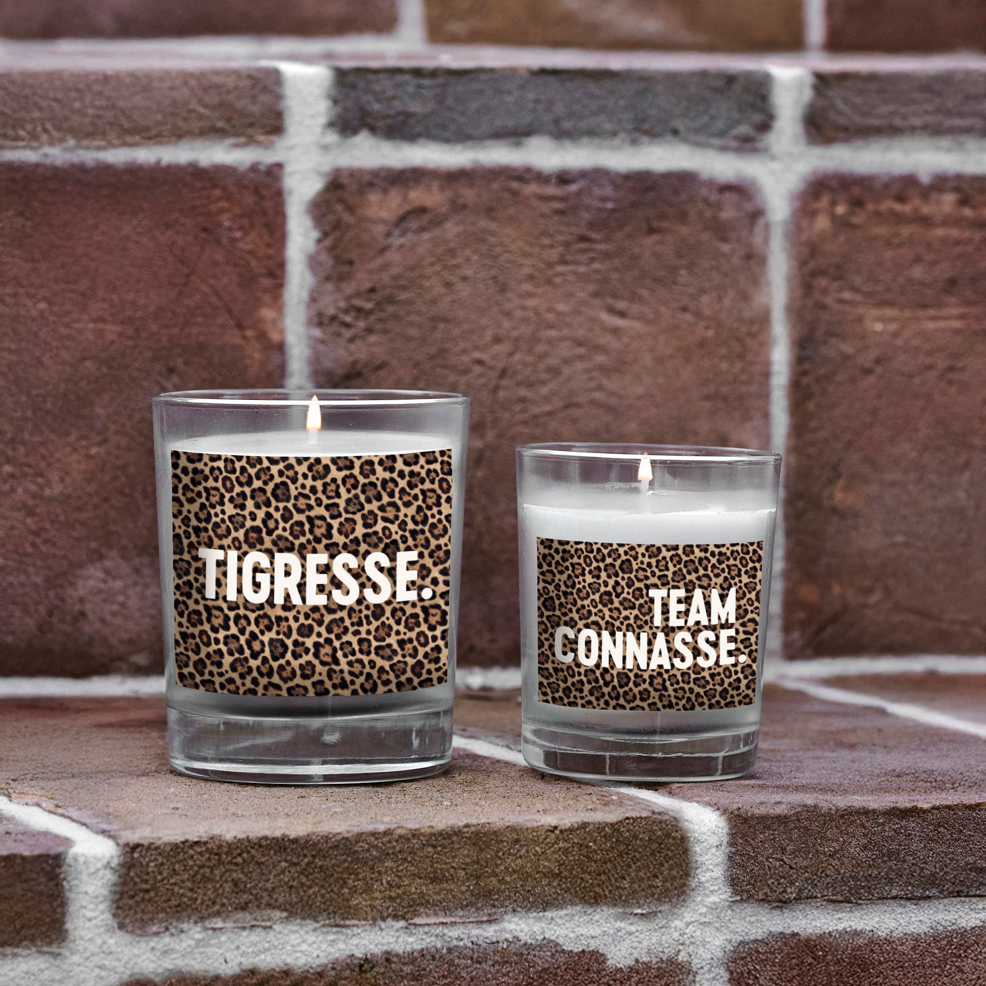 Bougie léopard Team Connasse