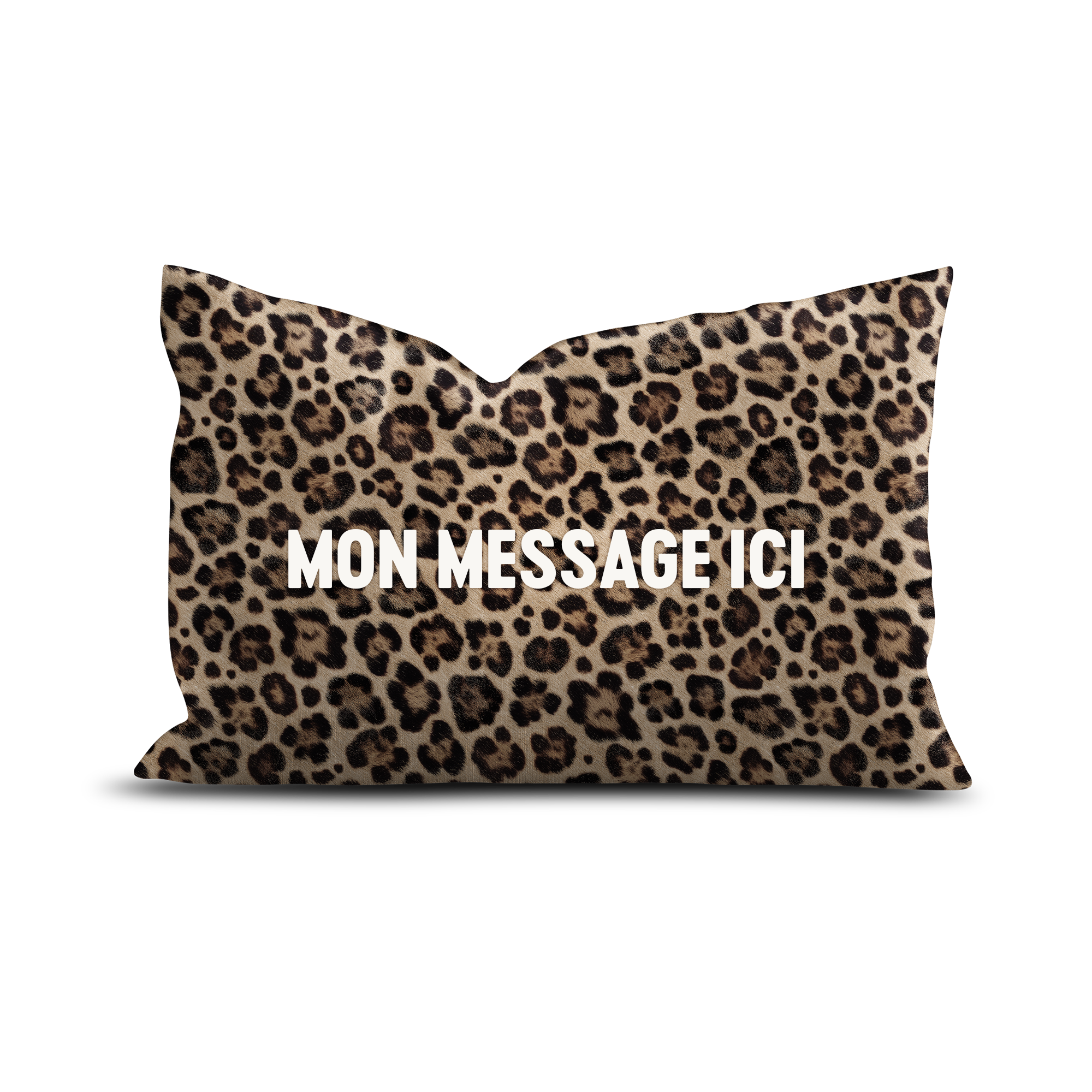 Coussin Velours Personnalisé Léopard New Leo