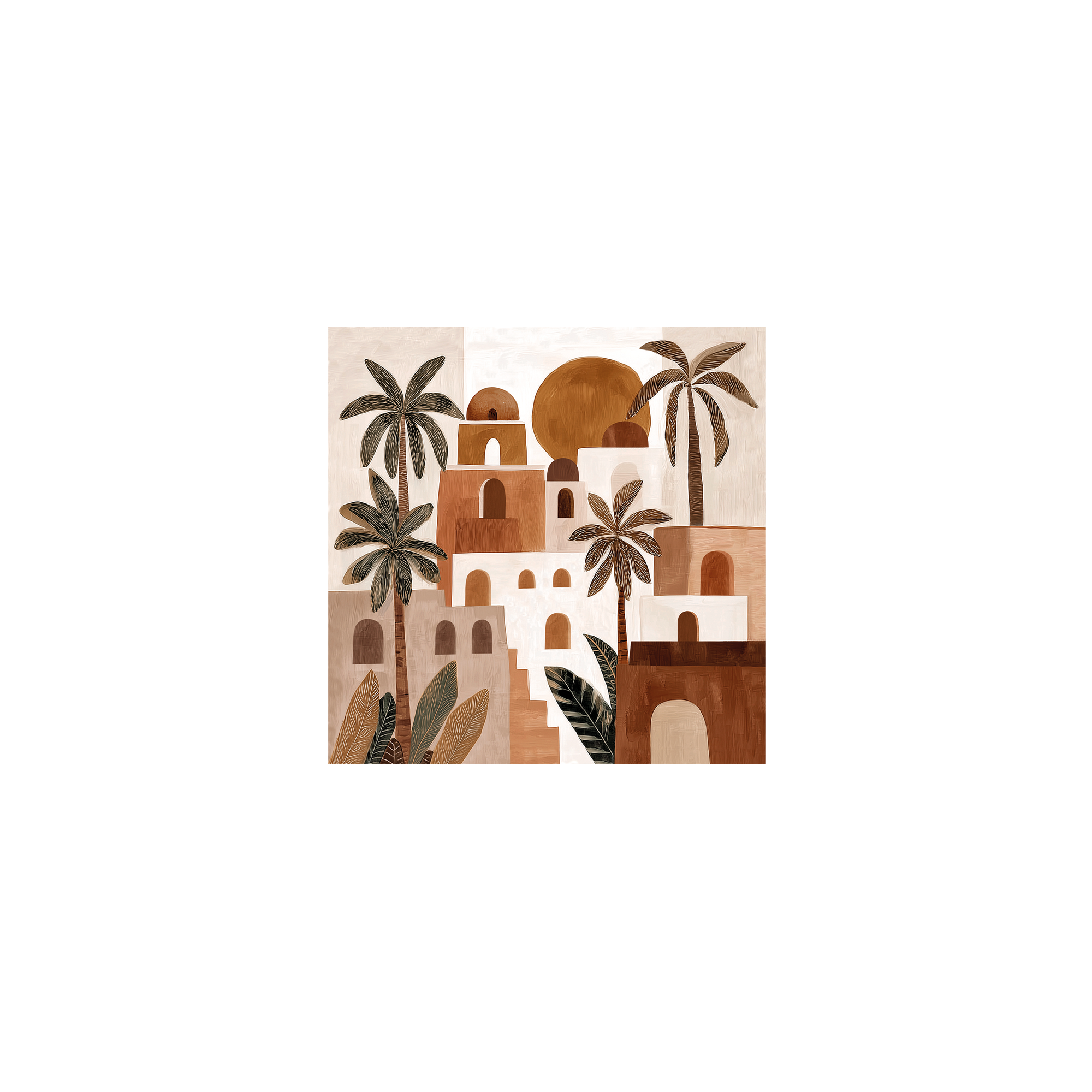 Lot de 6 dessous de verre vinyle Kasba