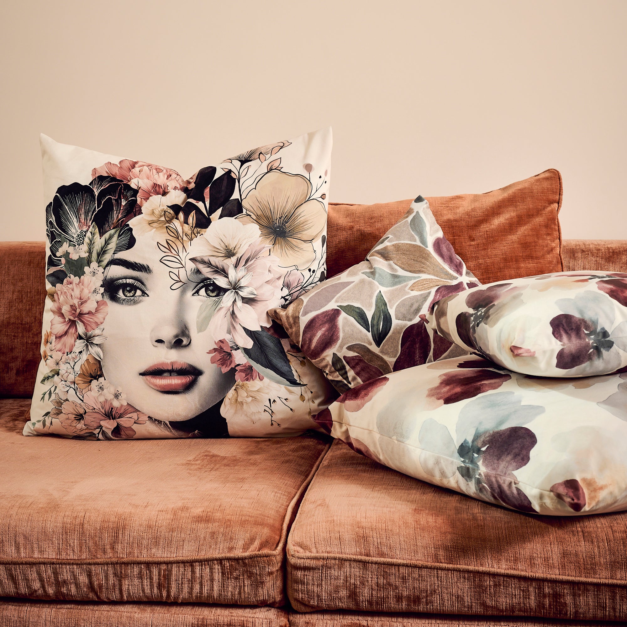 Coussin velours Eygalieres