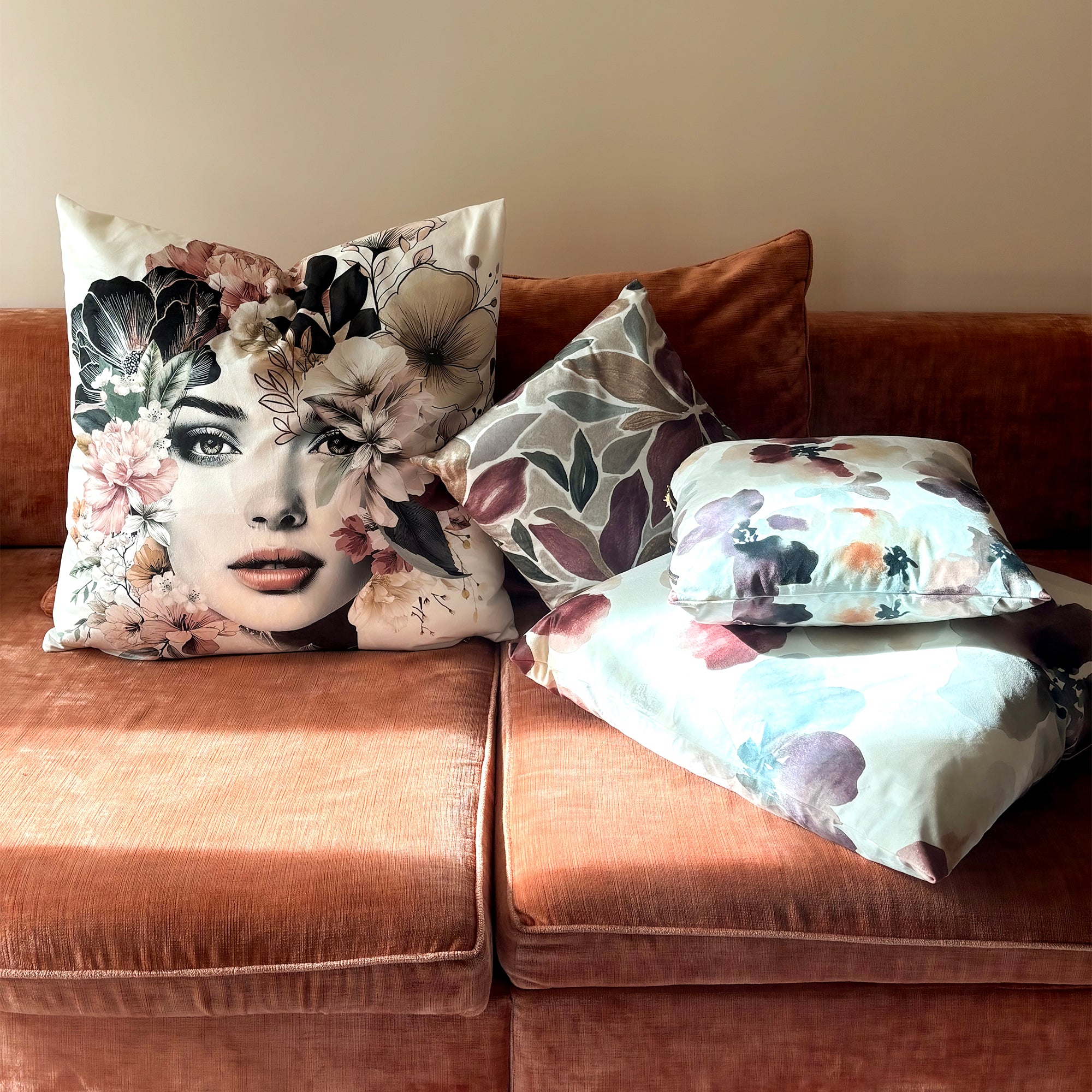 Coussin velours Fontvieille