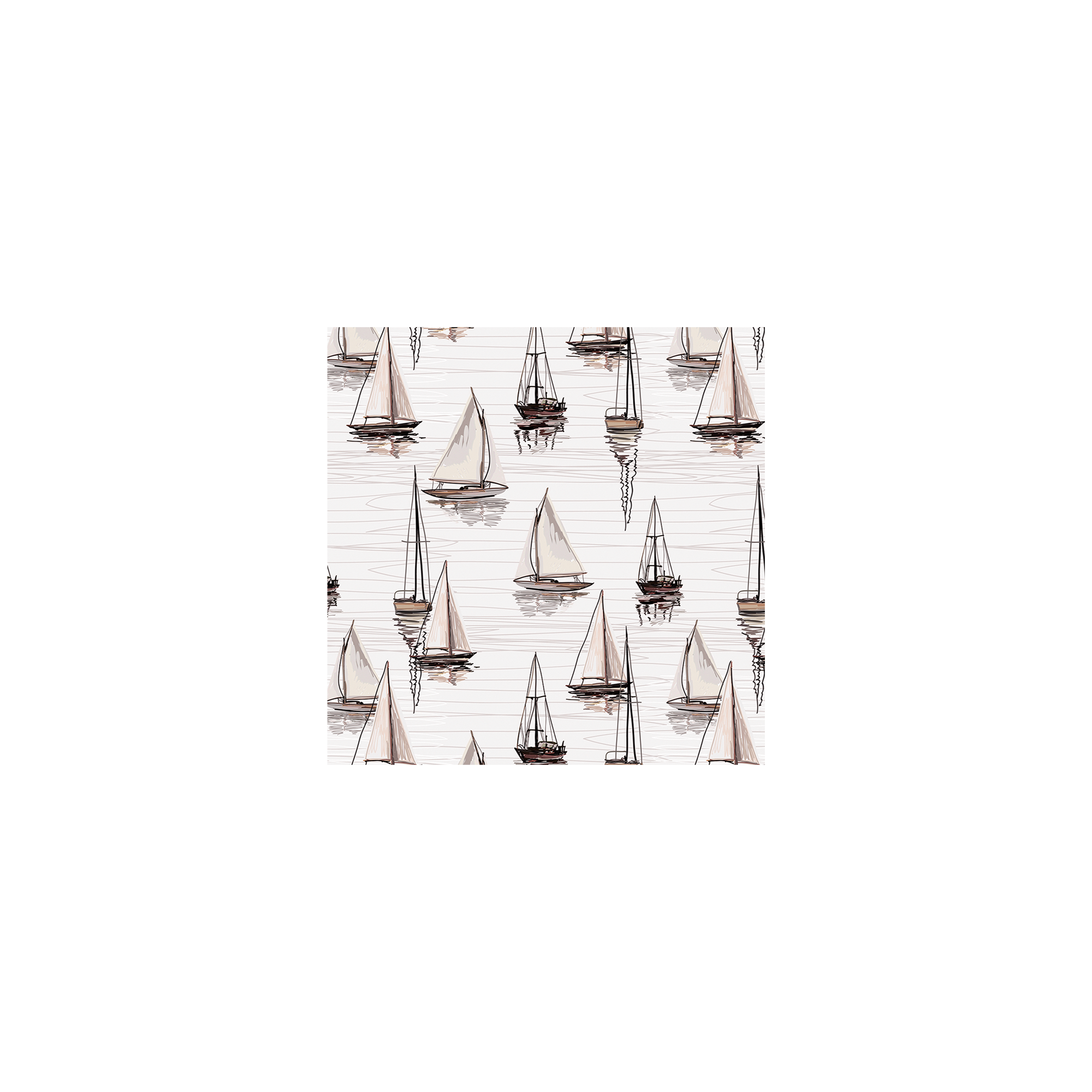 Lot de 6 dessous de verre vinyle Paradou
