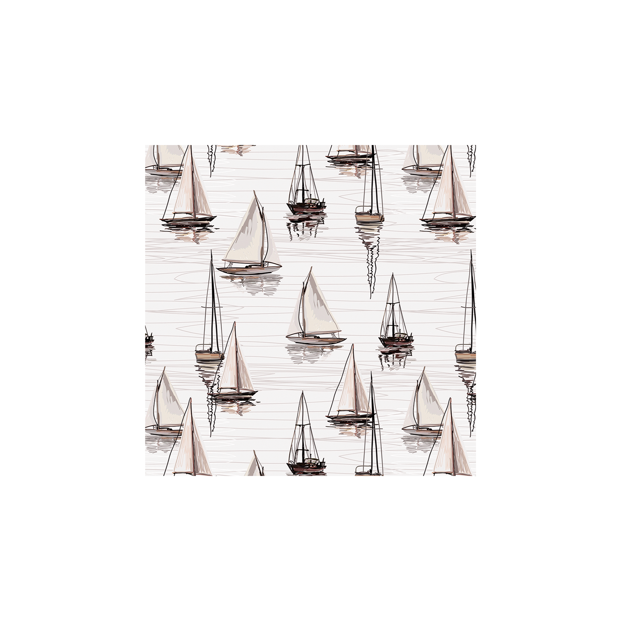 Lot de 6 dessous de verre vinyle Paradou