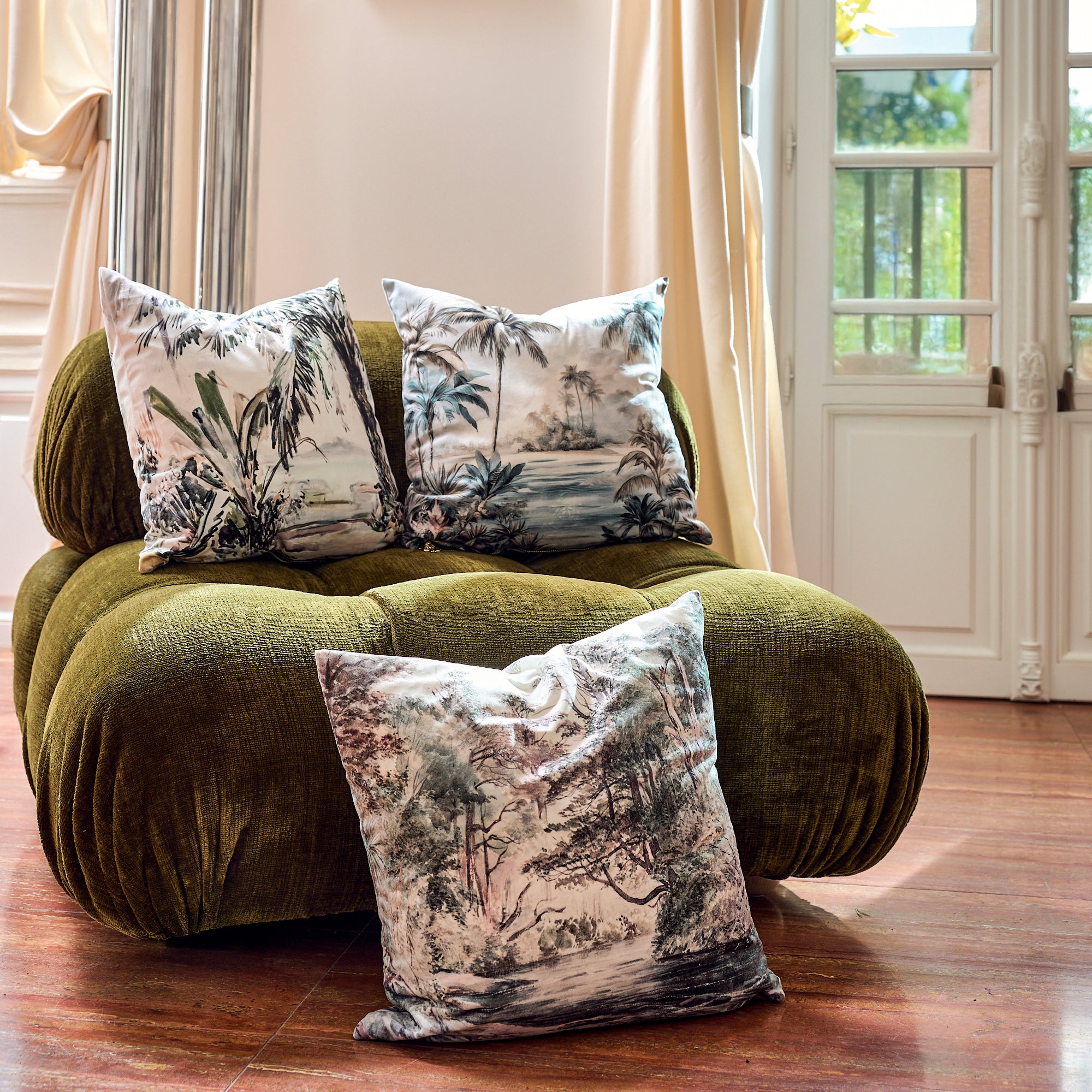 Coussin velours Audial