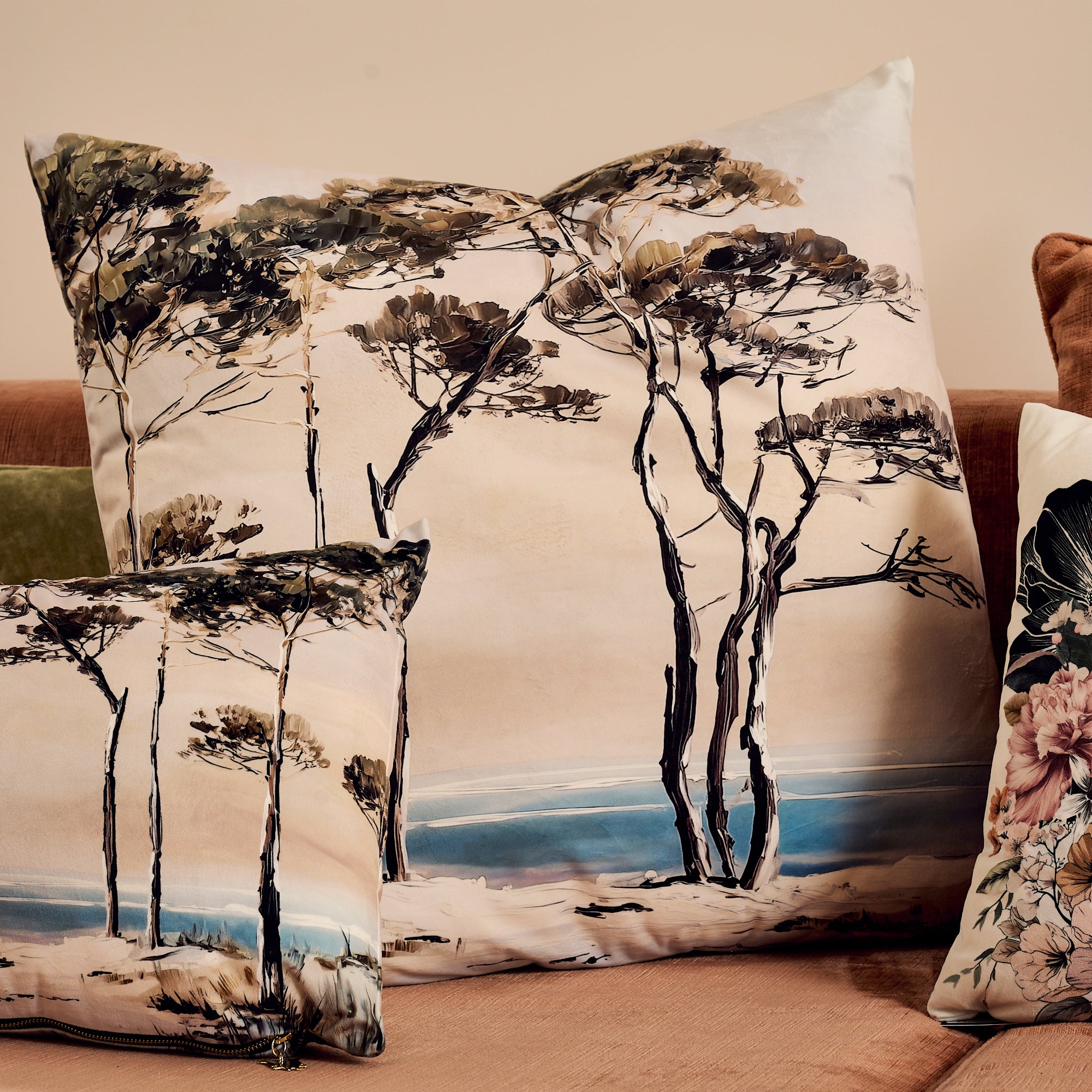 Coussin velours Kilosa