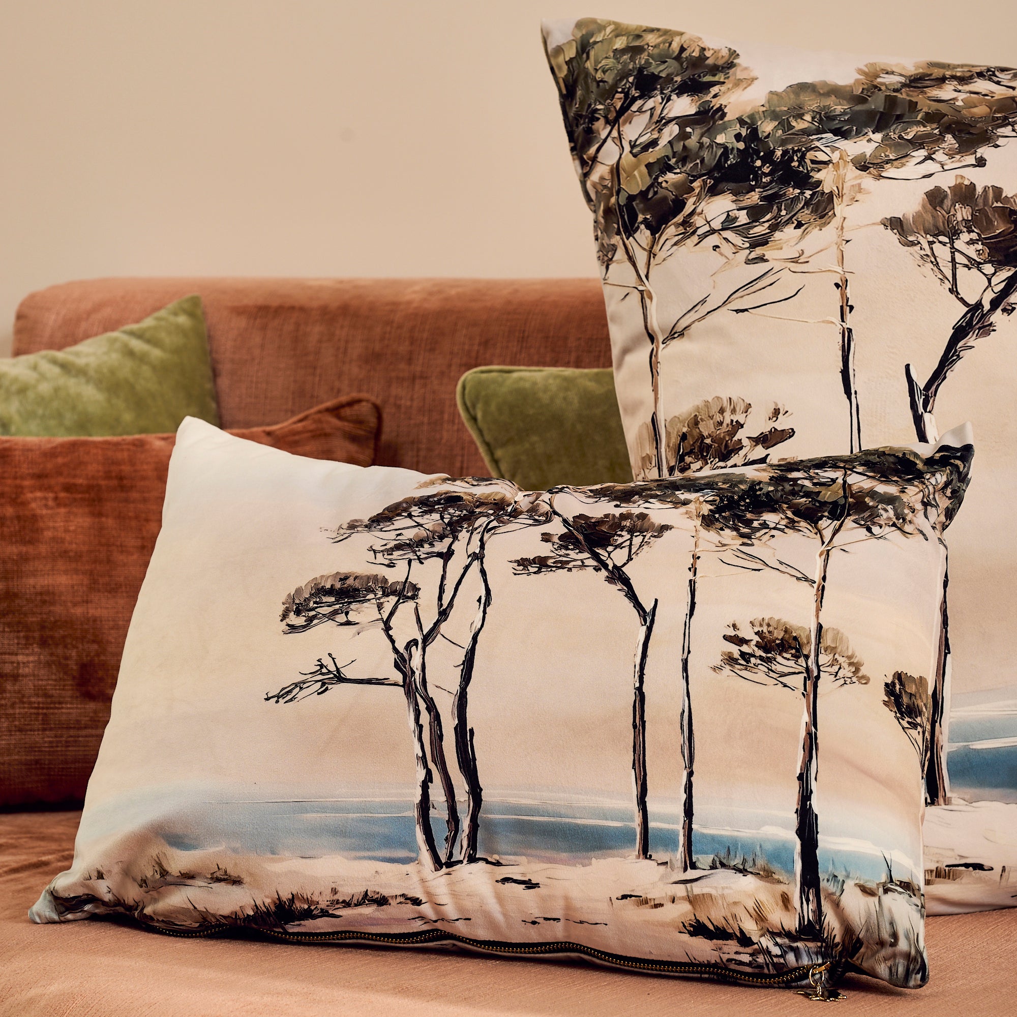 Coussin velours Kilosa