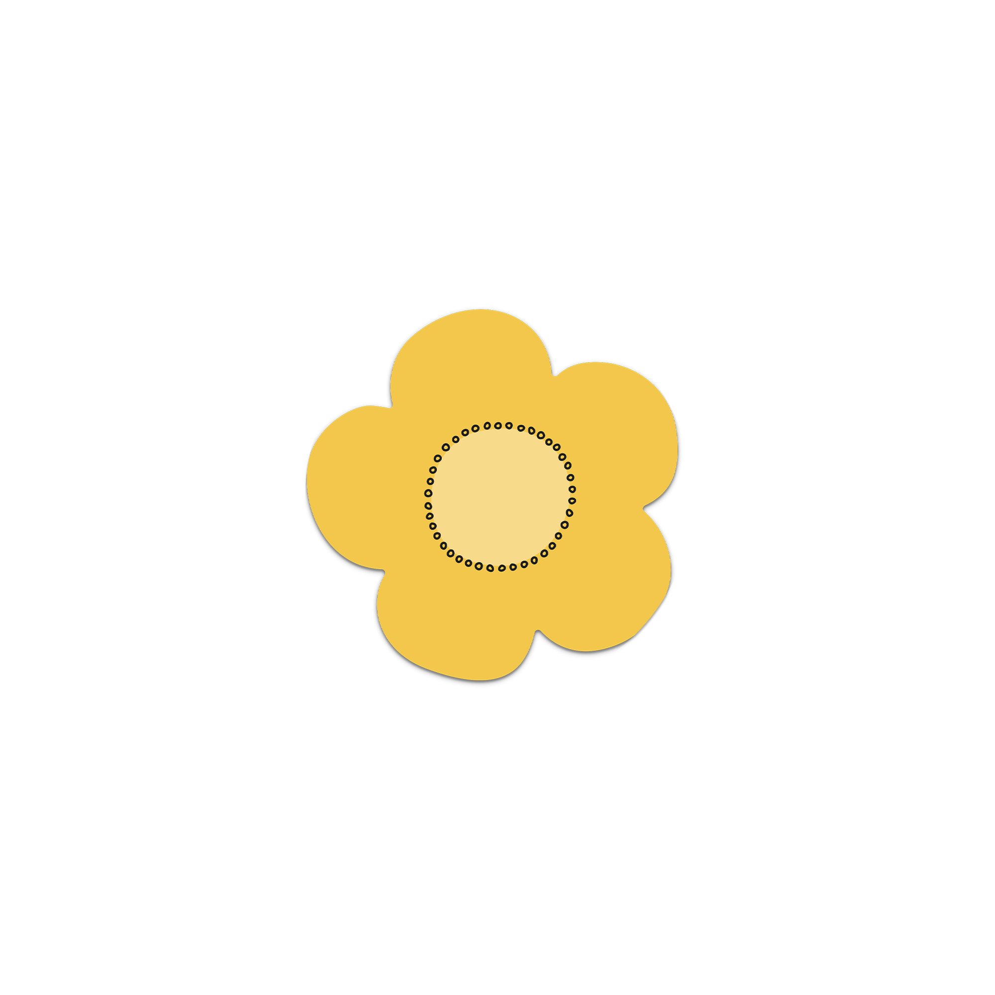 Lot De 6 Dessous De Verre Vinyle Aconit