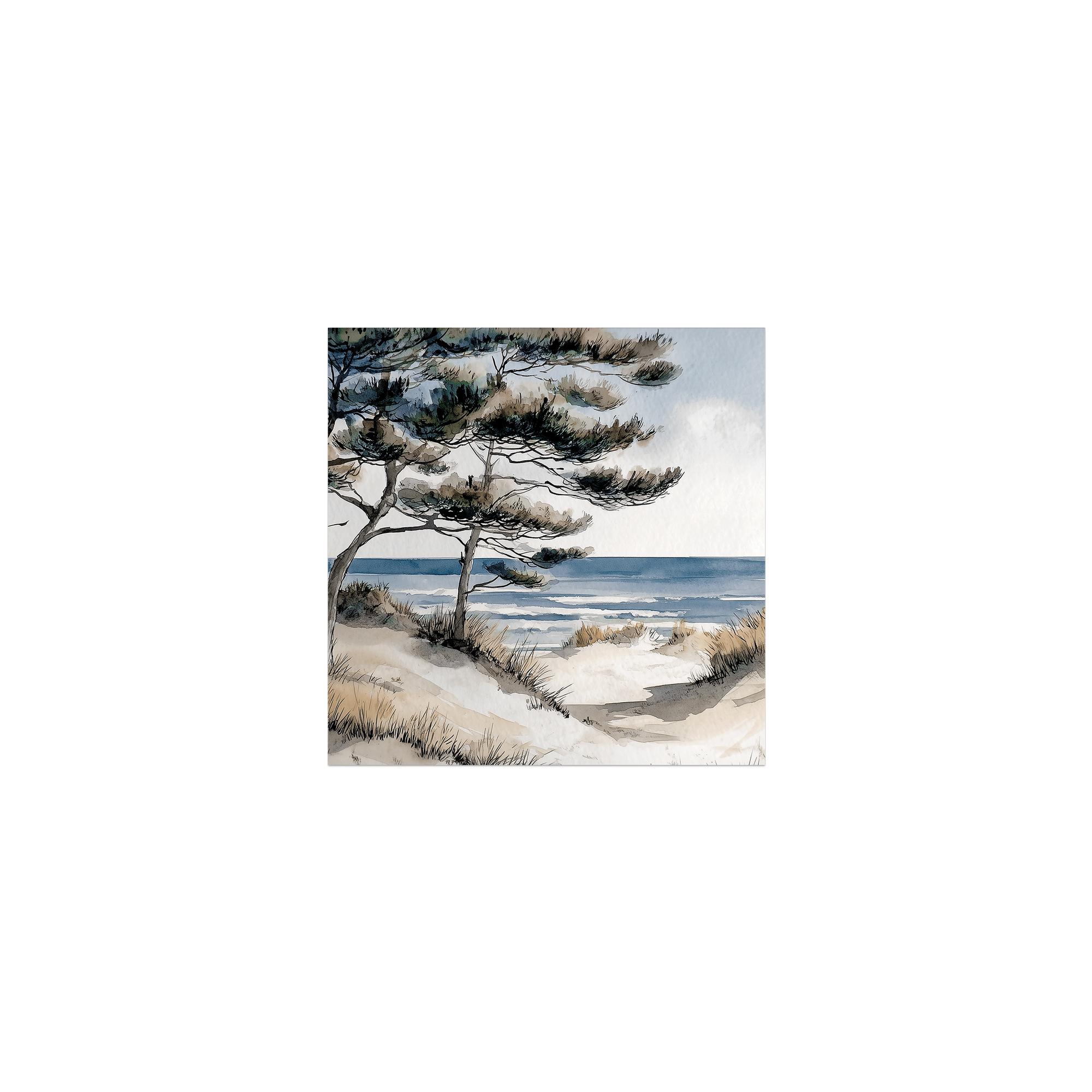 Lot de 6 dessous de verre vinyle Thirassia