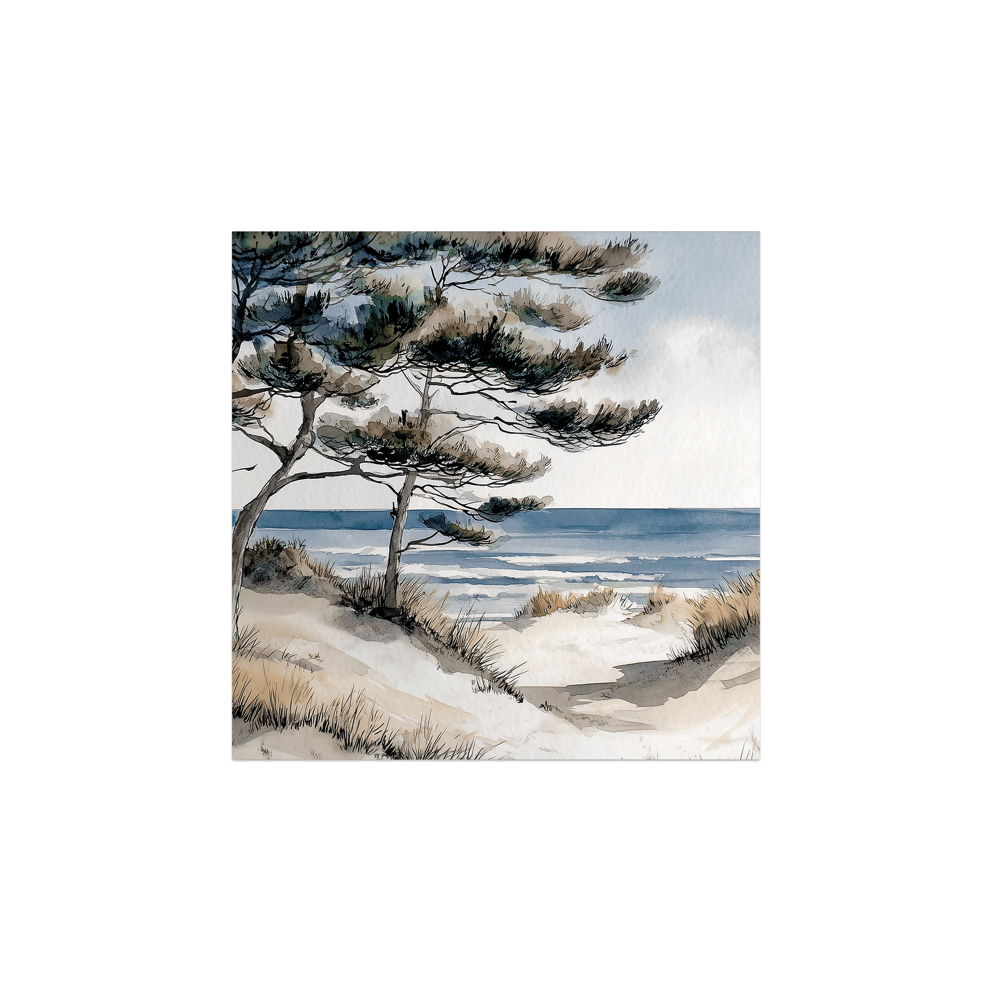 Lot de 6 dessous de verre vinyle Thirassia