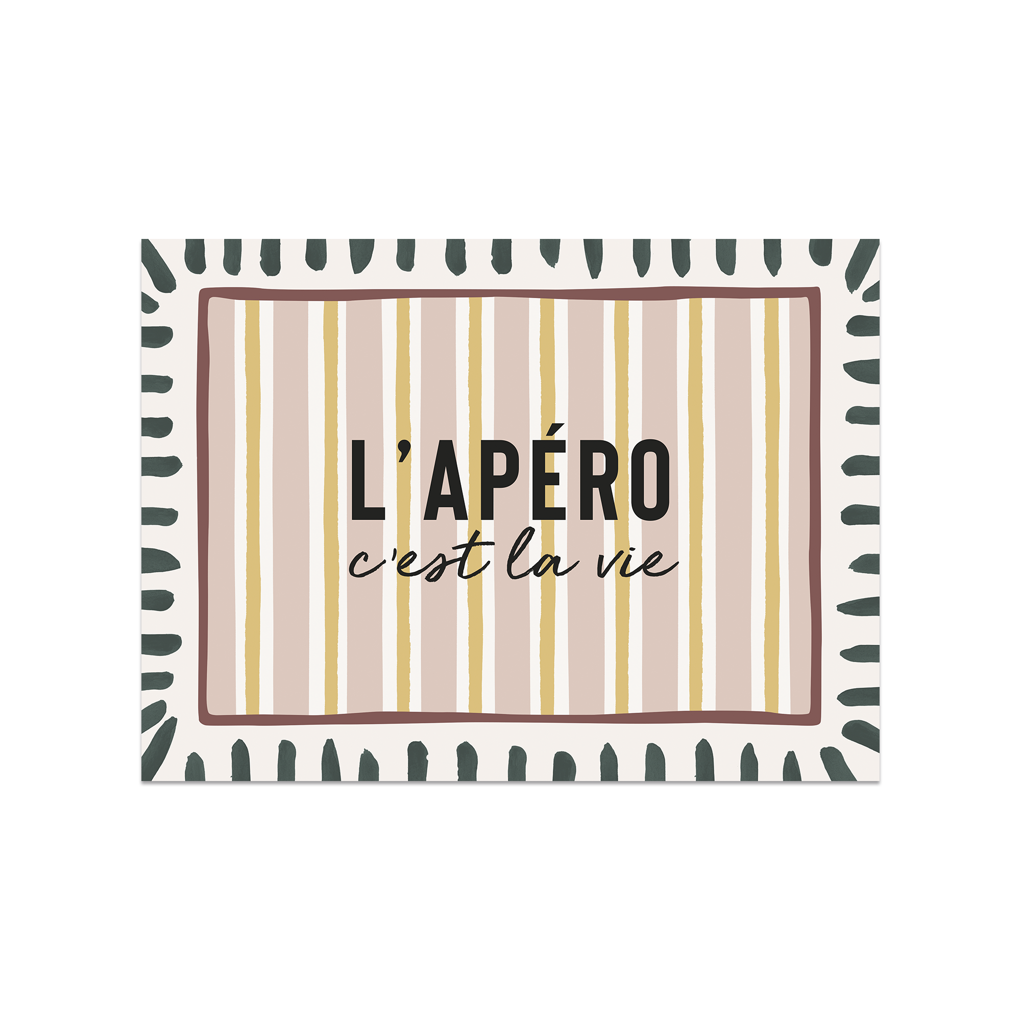 Set De Table Vinyle Apéro C'est La Vie