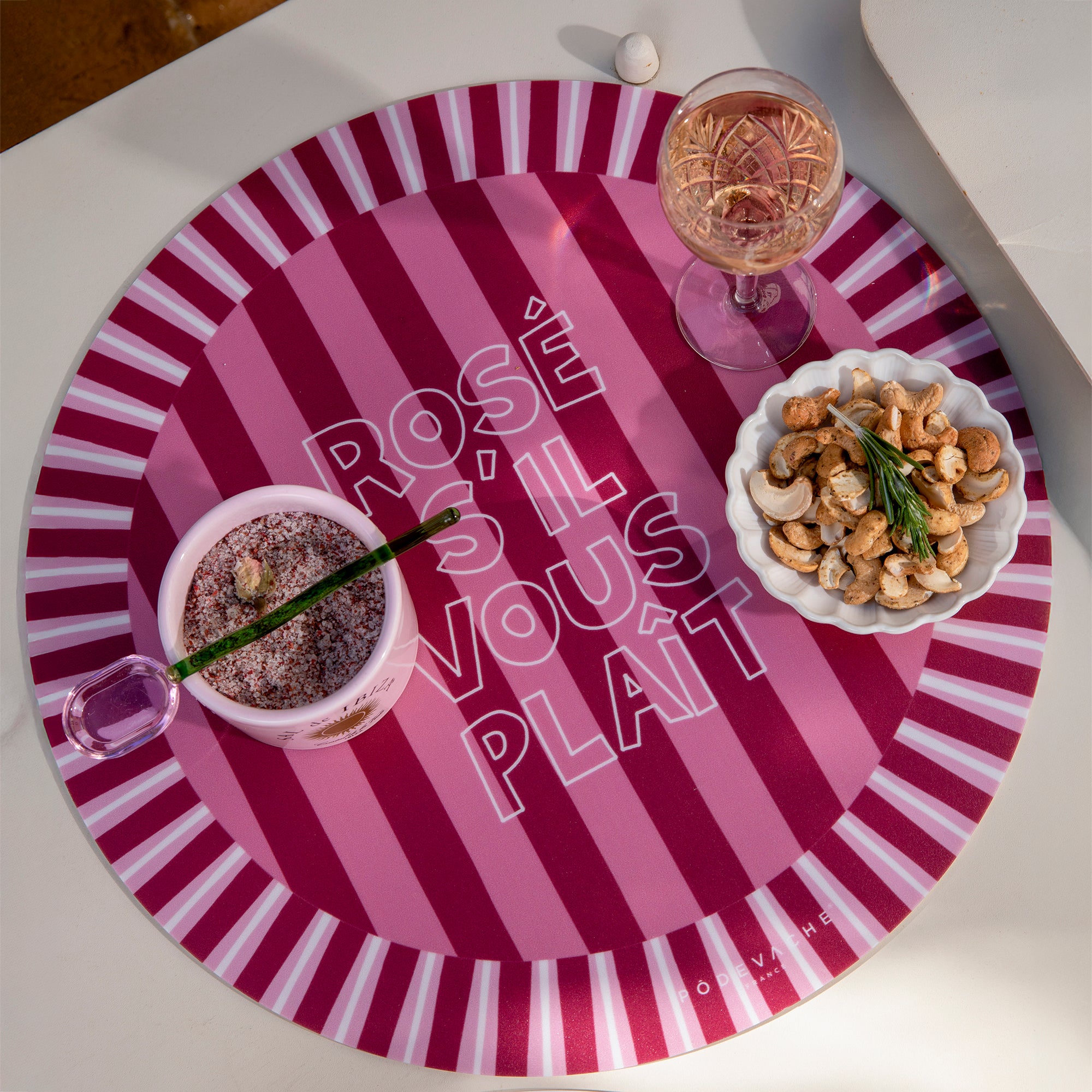 Set De Table Vinyle Rosé SVP