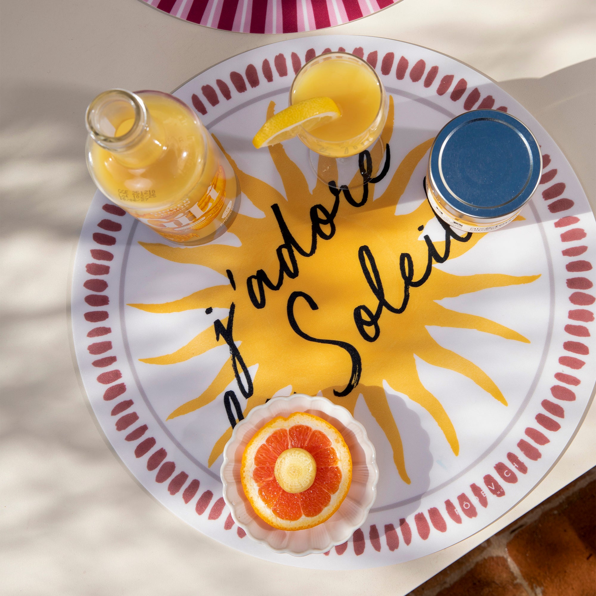 Set De Table Vinyle J'adore le Soleil