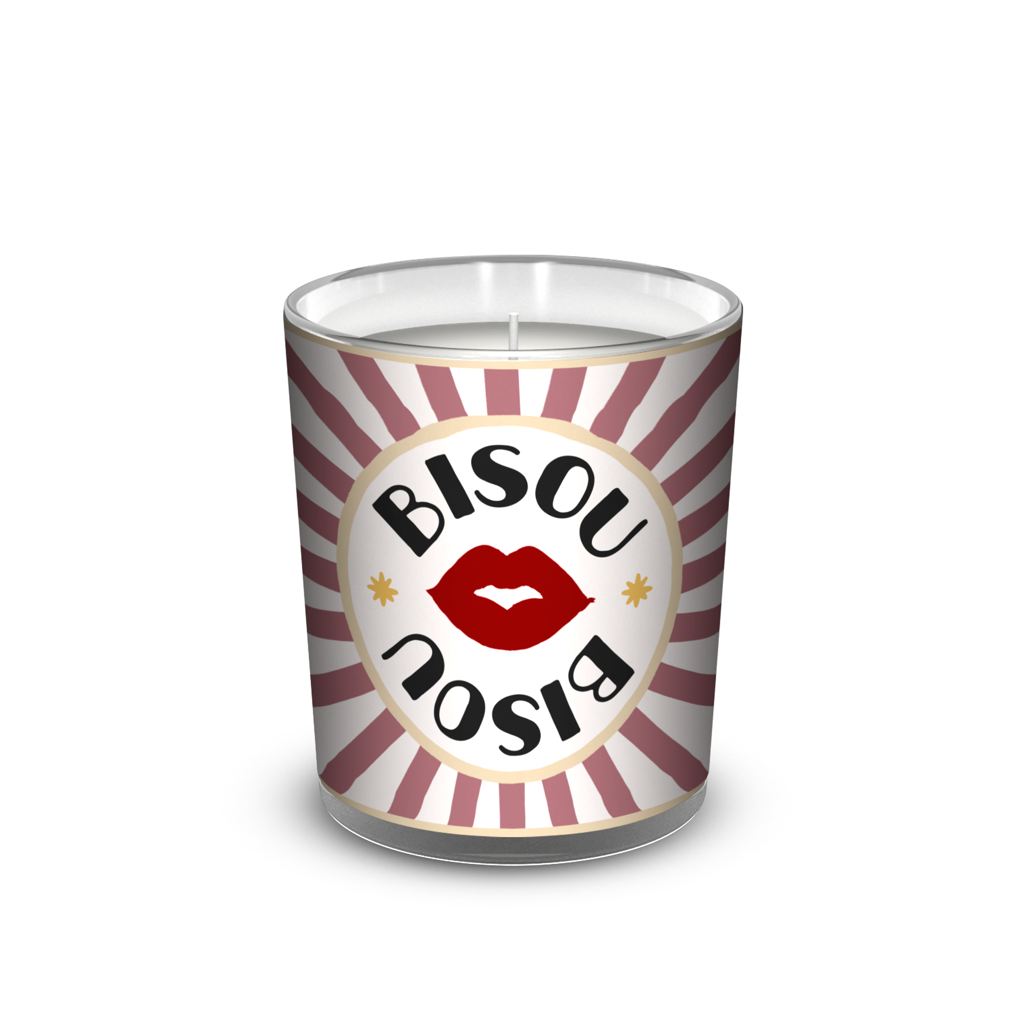 Bougie parfumée Bisou Bisou