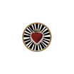 Lot De 6 Dessous De Verre Vinyle Red Heart