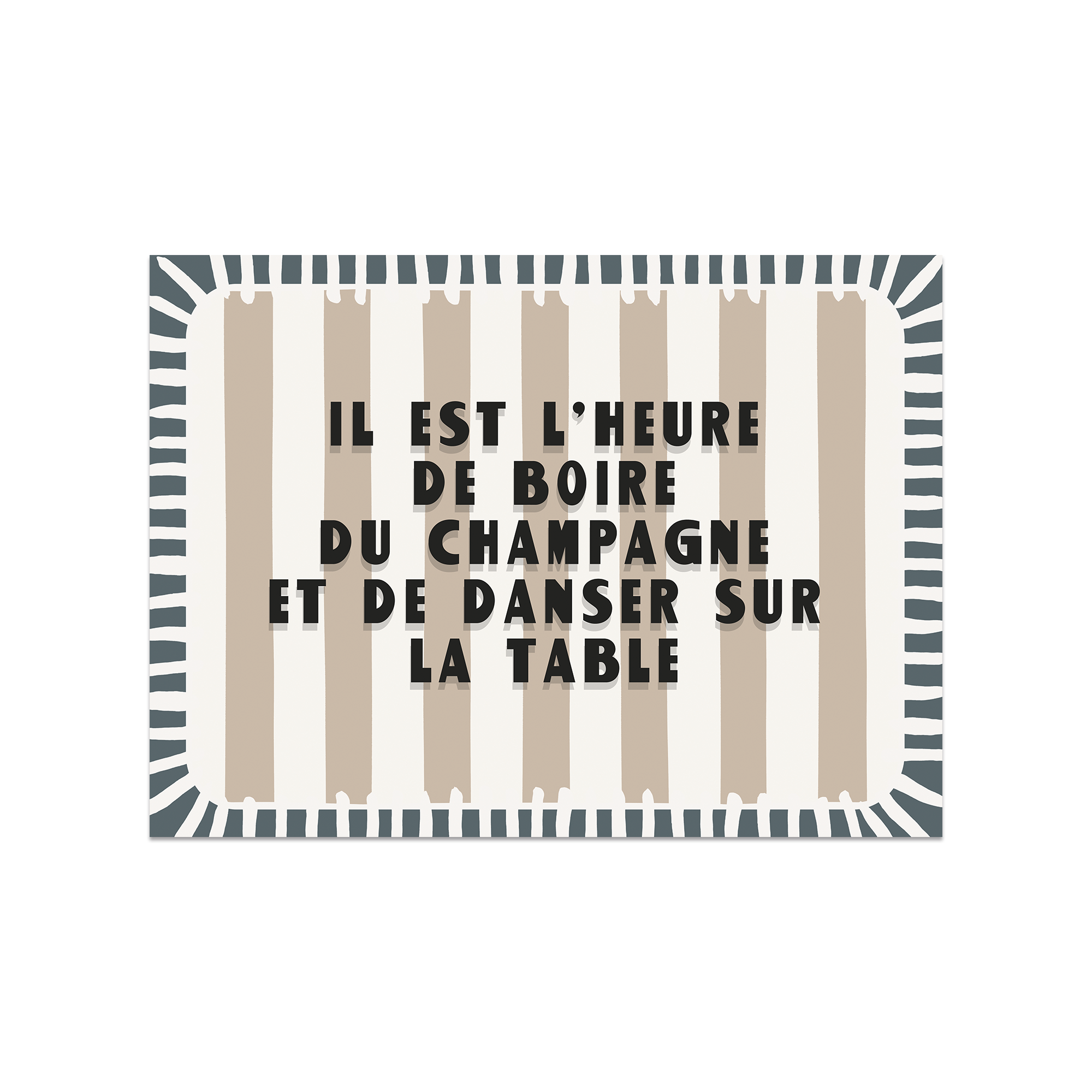 Set De Table Vinyle Champagne