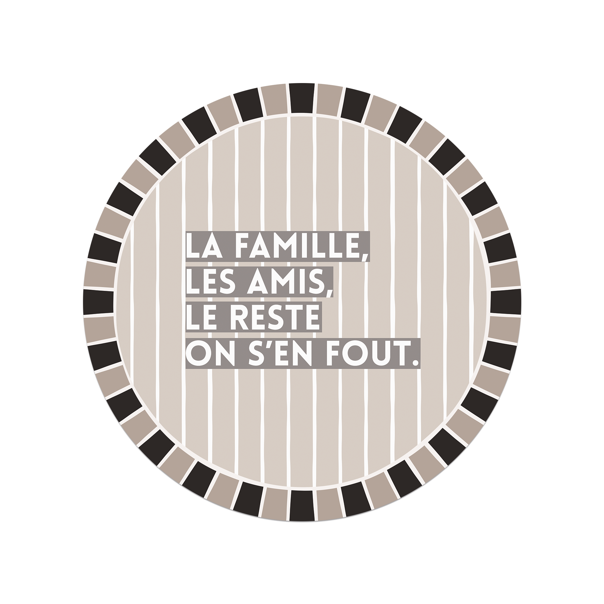 Set De Table Vinyle On s'en Fout