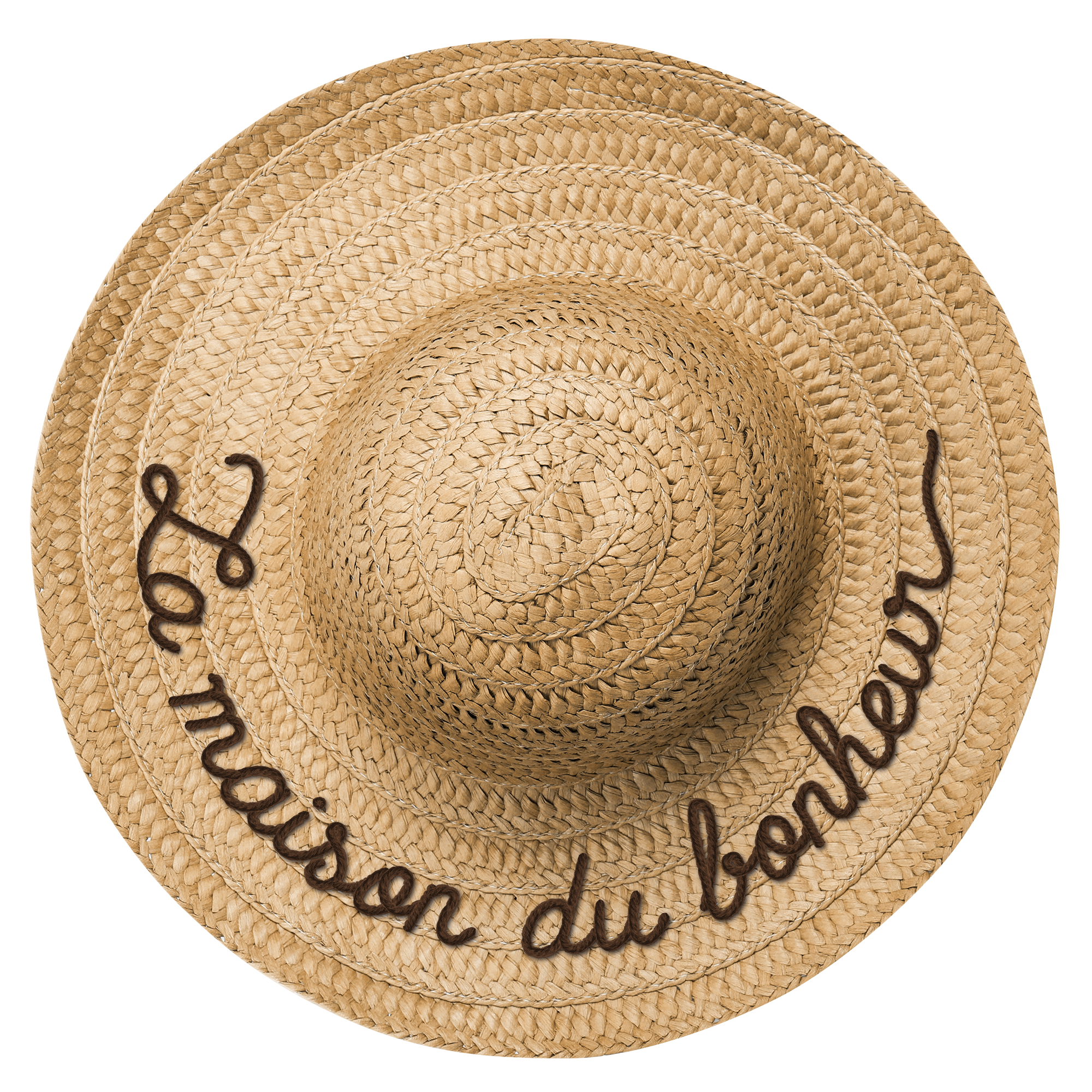 Chapeau de paille en PVC expansé Maison du Bonheur