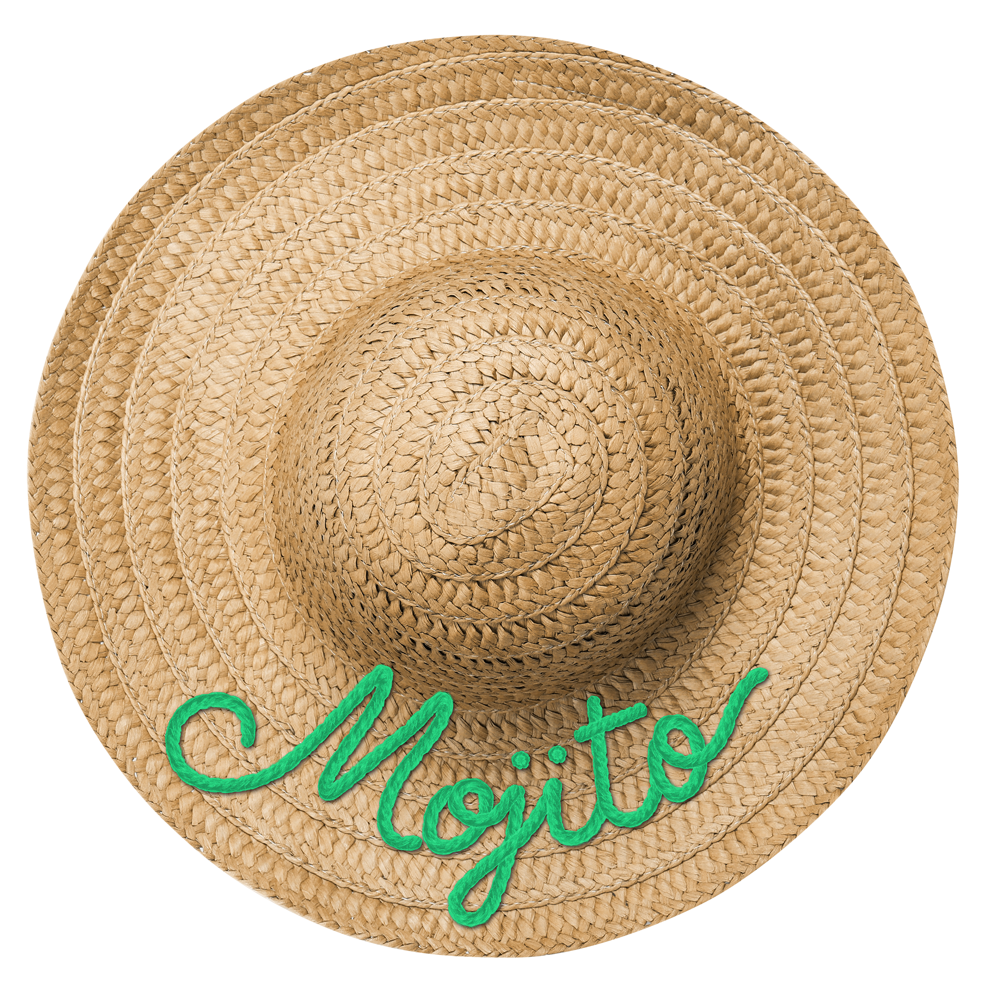 Chapeau de paille en PVC expansé Mojito