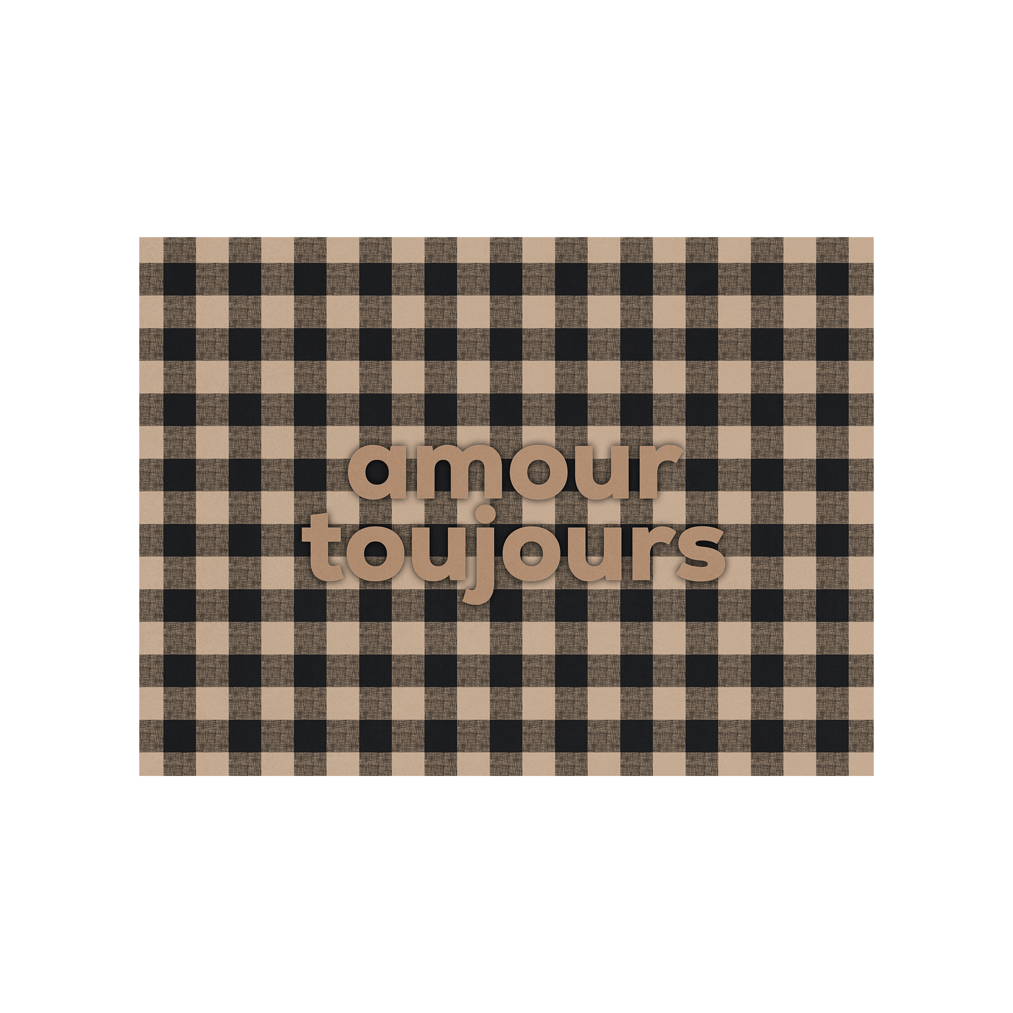 Set De Table Vinyle Amour Toujours