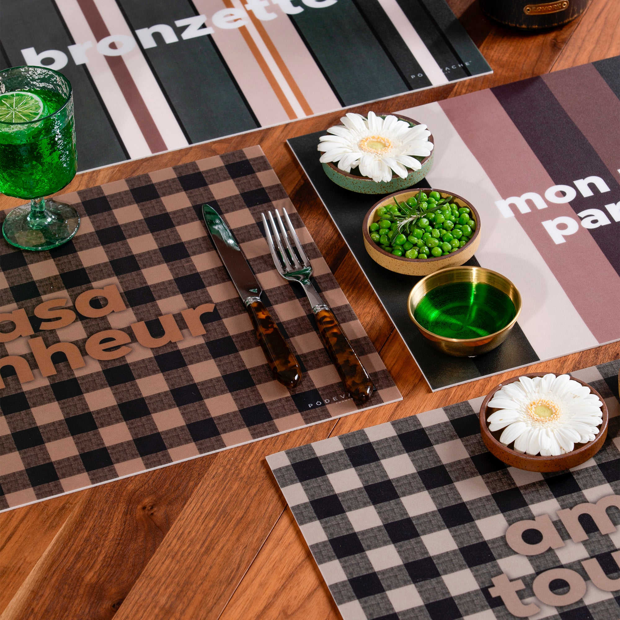 Set De Table Vinyle Amour Toujours