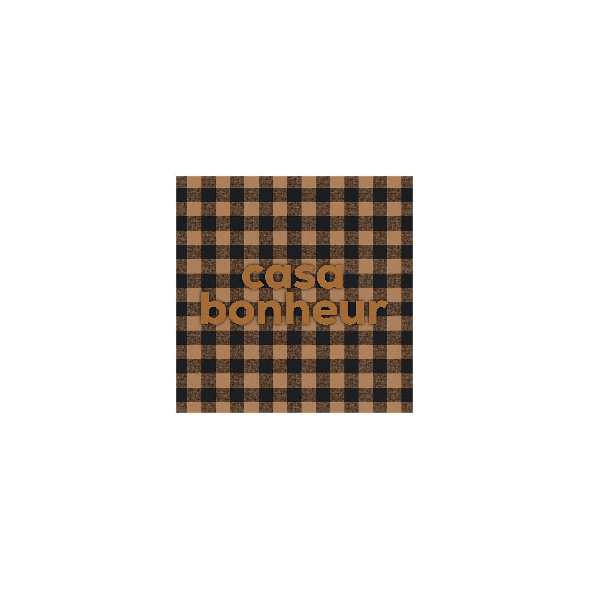 Lot de 6 dessous de verre vinyle Casa Bonheur