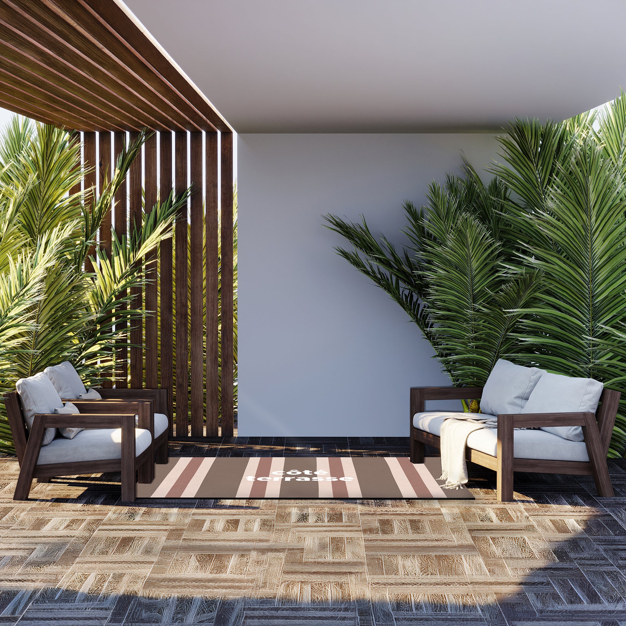 Tapis Vinyle Stripe Terrasse